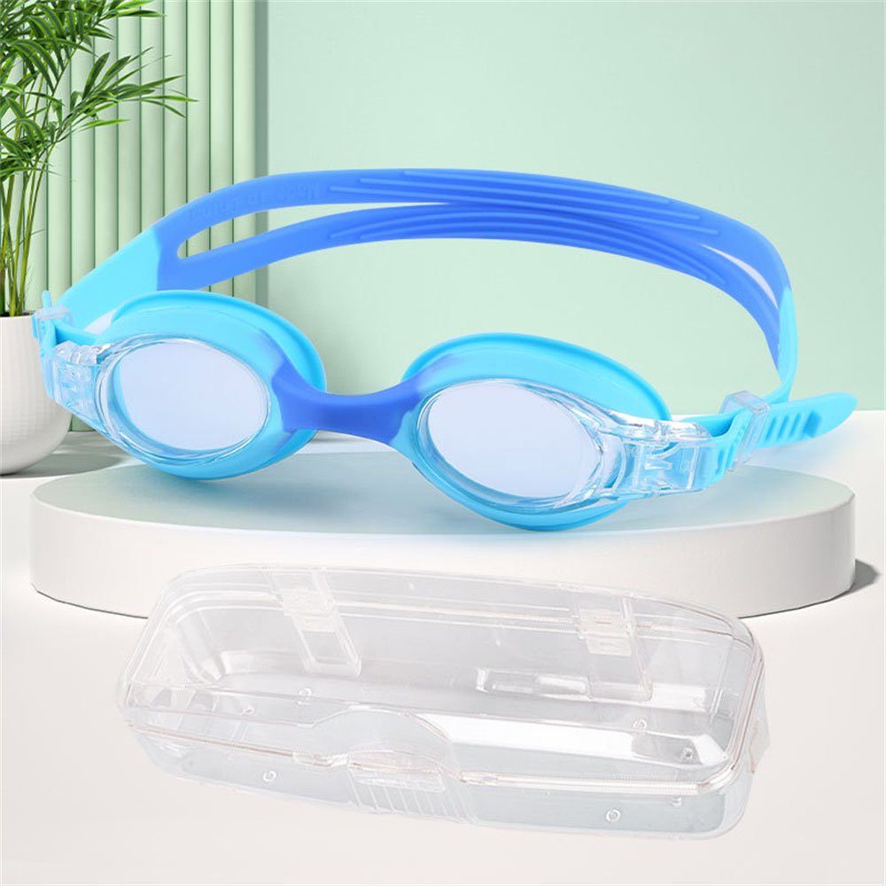 Kinde,Anti-UV-Schwimmbrille, für Dsen Brillenetui Schwimmbrille mit Schwimmbrille