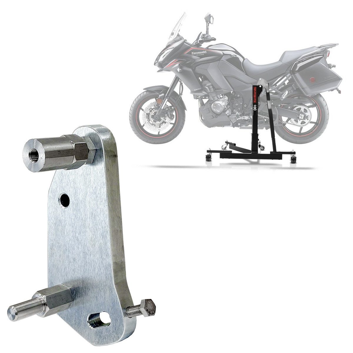 ConStands Motorradheber Adapterplatte für # Power Classic / Evo für Kawasaki Versys 1000 12-24