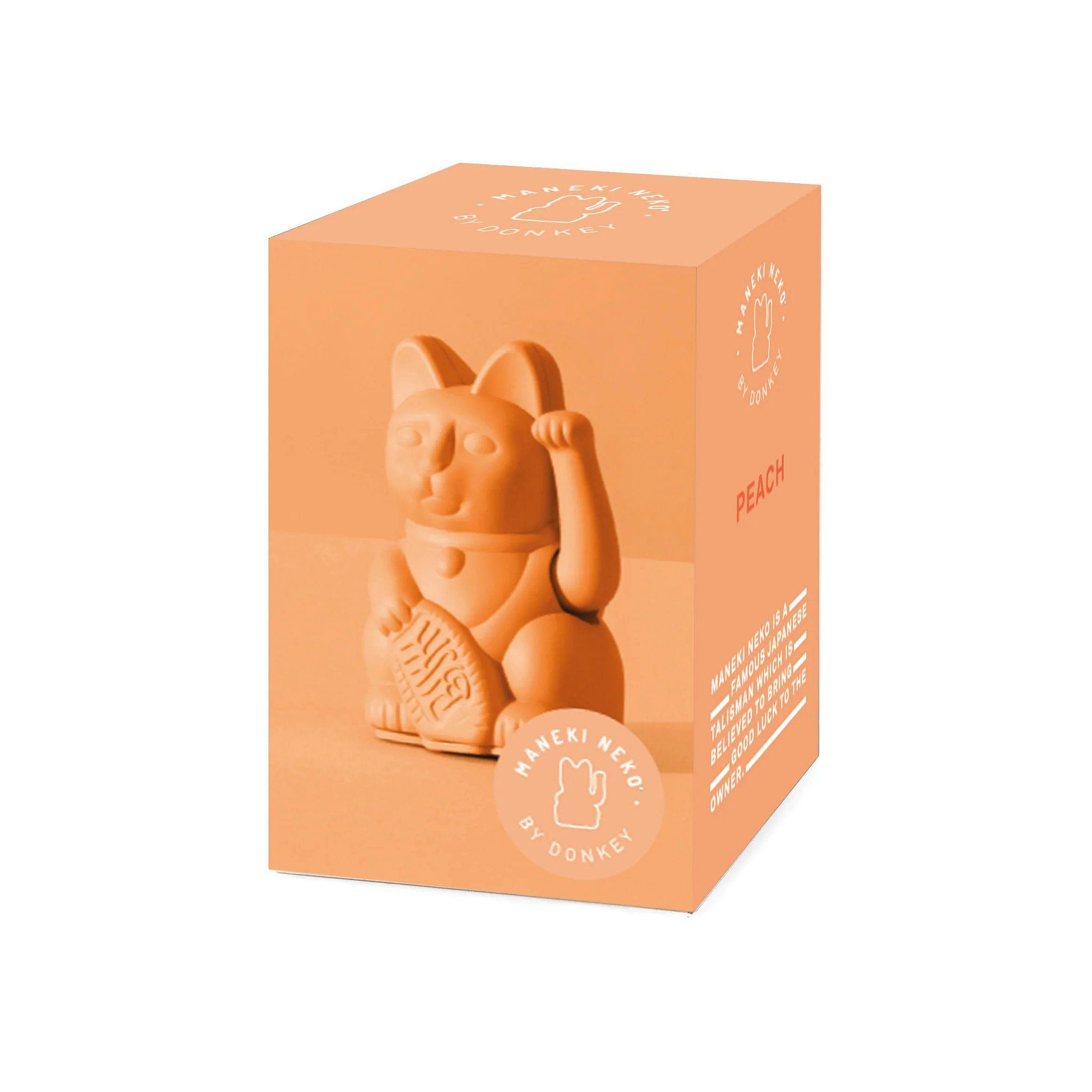 Donkey Products Dekofigur Donkey Lucky Cat Mini - Pfirsich