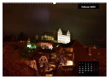 CALVENDO Wandkalender Burgbeleuchtung im Odenwald (Premium, hochwertiger DIN A2 Wandkalender 2023, Kunstdruck in Hochglanz)