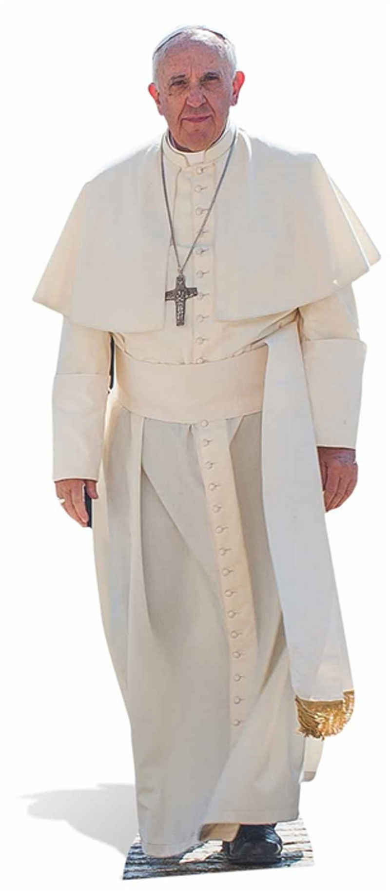 empireposter Dekofigur »Papst - Pope Franciscus - Lebensgroßer Pappaufsteller - ca 170 cm«