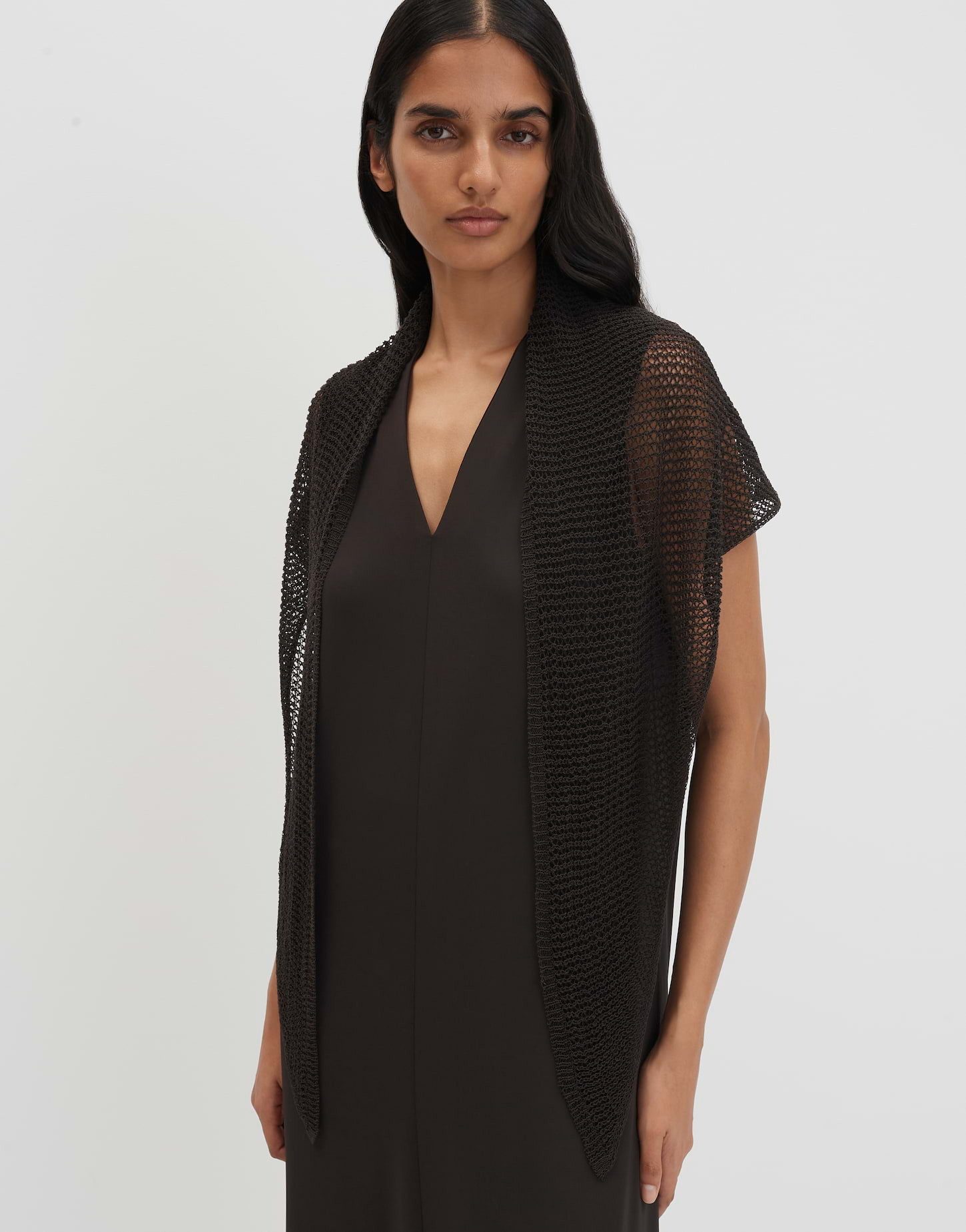 someday Dreieckstuch Beluna Scarf in Crochet-Optik, Luftig leicht mit dekorativem Lochmuster für Sommerlooks