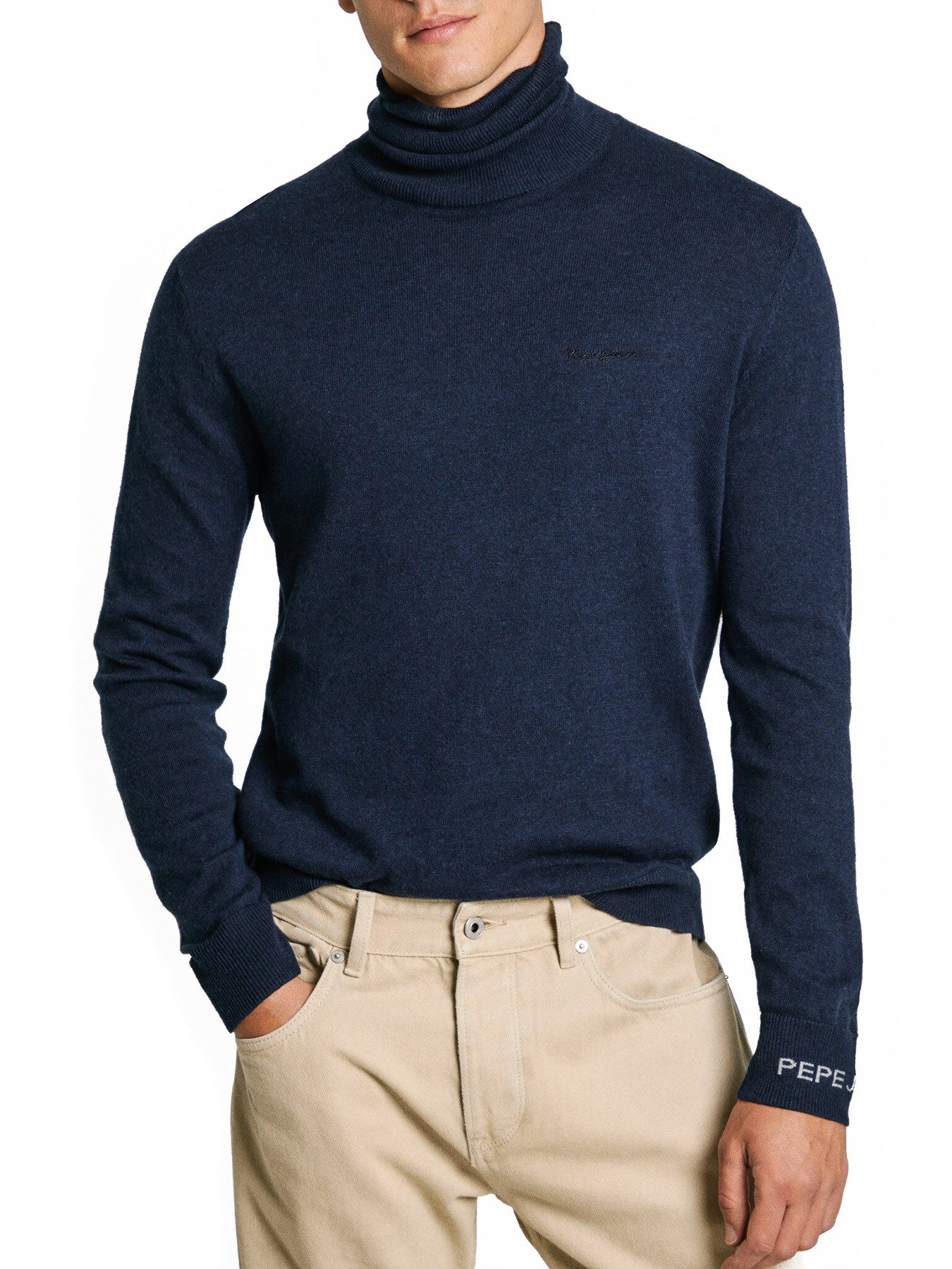 Pepe Jeans Sweatshirt Rollkragen - Wollpullover günstig online kaufen
