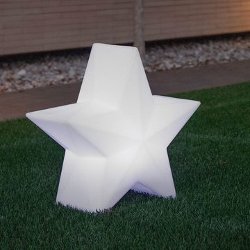 Licht-Trend Dekolicht LED Stern Nova Akku + Solar IP65 Weiß, RGB & Kaltweiß