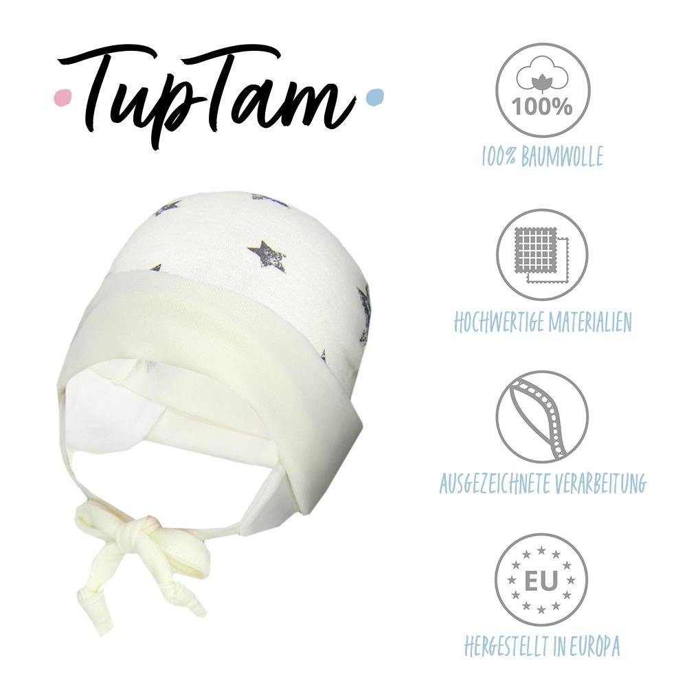 TupTam Erstlingsmütze TupTam Baby Erstlingsmütze mit Ohrenklappen 2er Pack