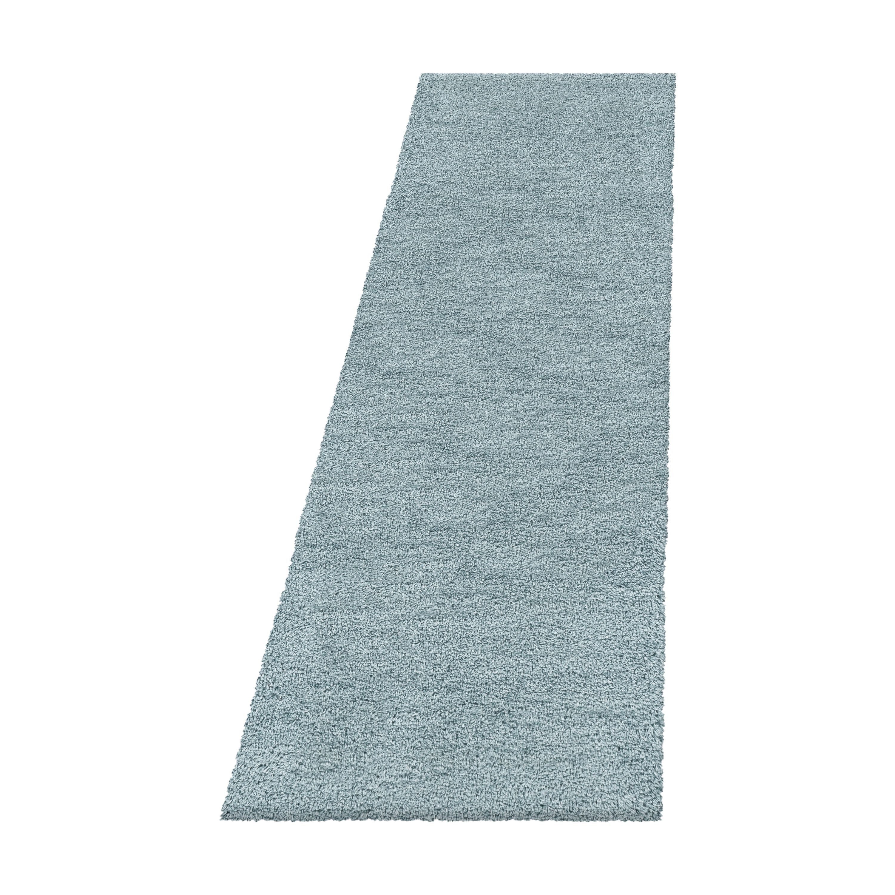 Carpettex Hochflor-Bettumrandung Unicolor - Einfarbig, Höhe 50 mm, (Bett-Set, 3-tlg., Bettvorlage), Schlafzimmer Teppich Bettumrandung Läufer Set 3 teilig