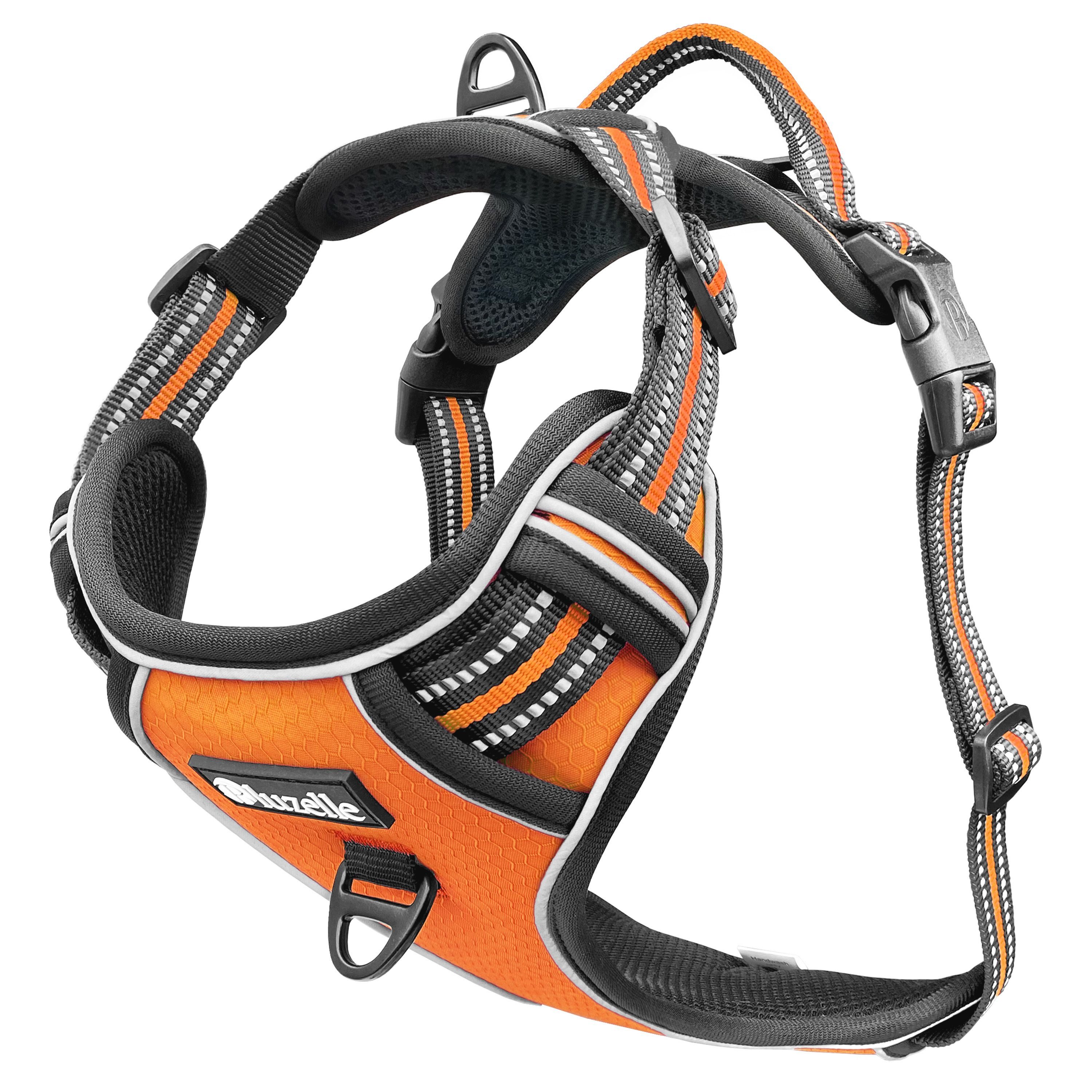 Bluzelle Hunde-Sicherheitsgeschirr Hundegeschirr mit Tasche / kleine Hunde XS / Anti-Zug Reflektierend, Polyester, Nylon, EVA Schaumstoff, Zugstopp Hundeweste Brustgeschirr mit Griff / Atmungsaktiv, Gepolstert