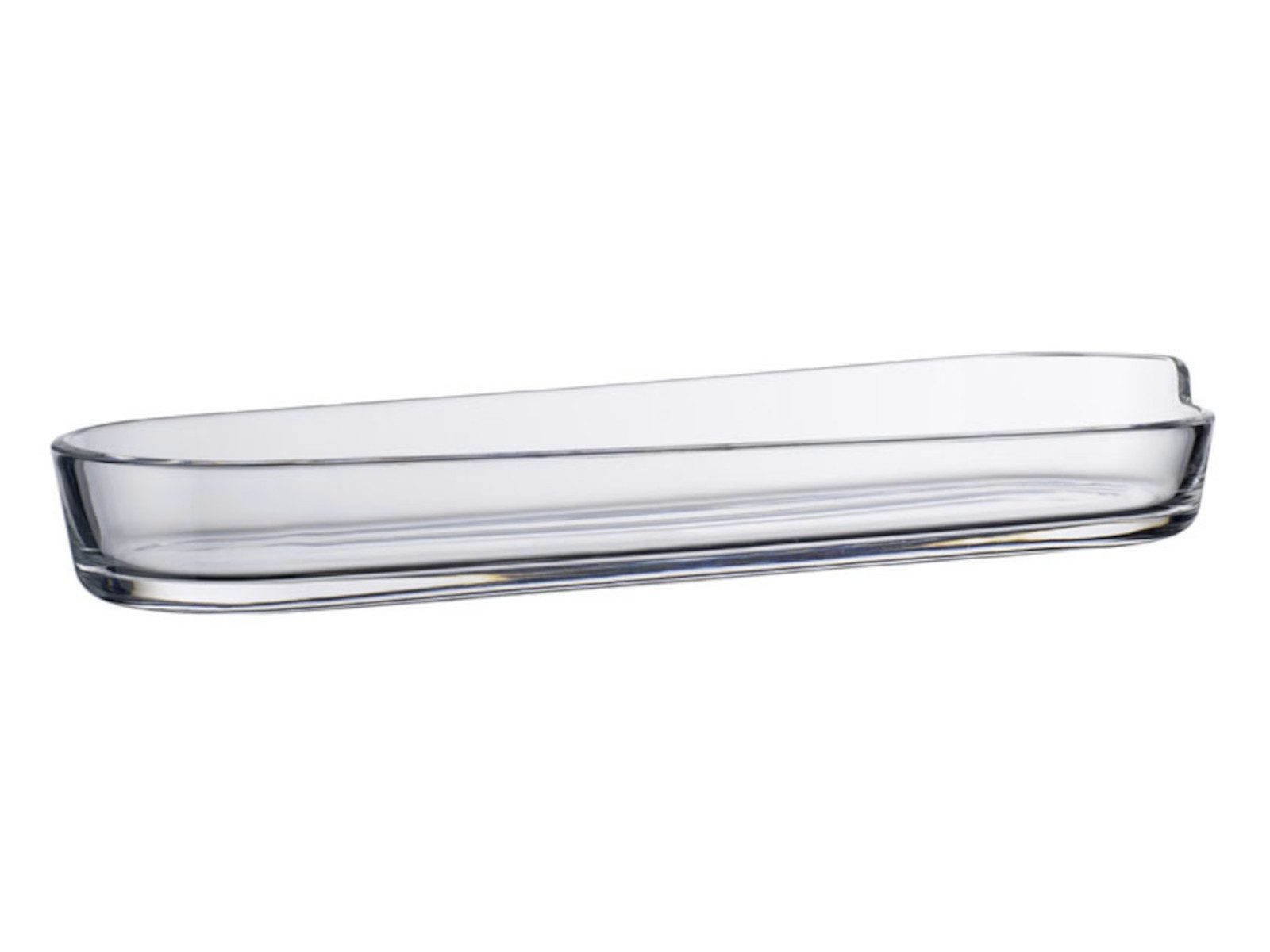 Villeroy & Boch Servierplatte New Wave Glas Präsentationsplatte 321 mm, Kristallglas, (Platten)