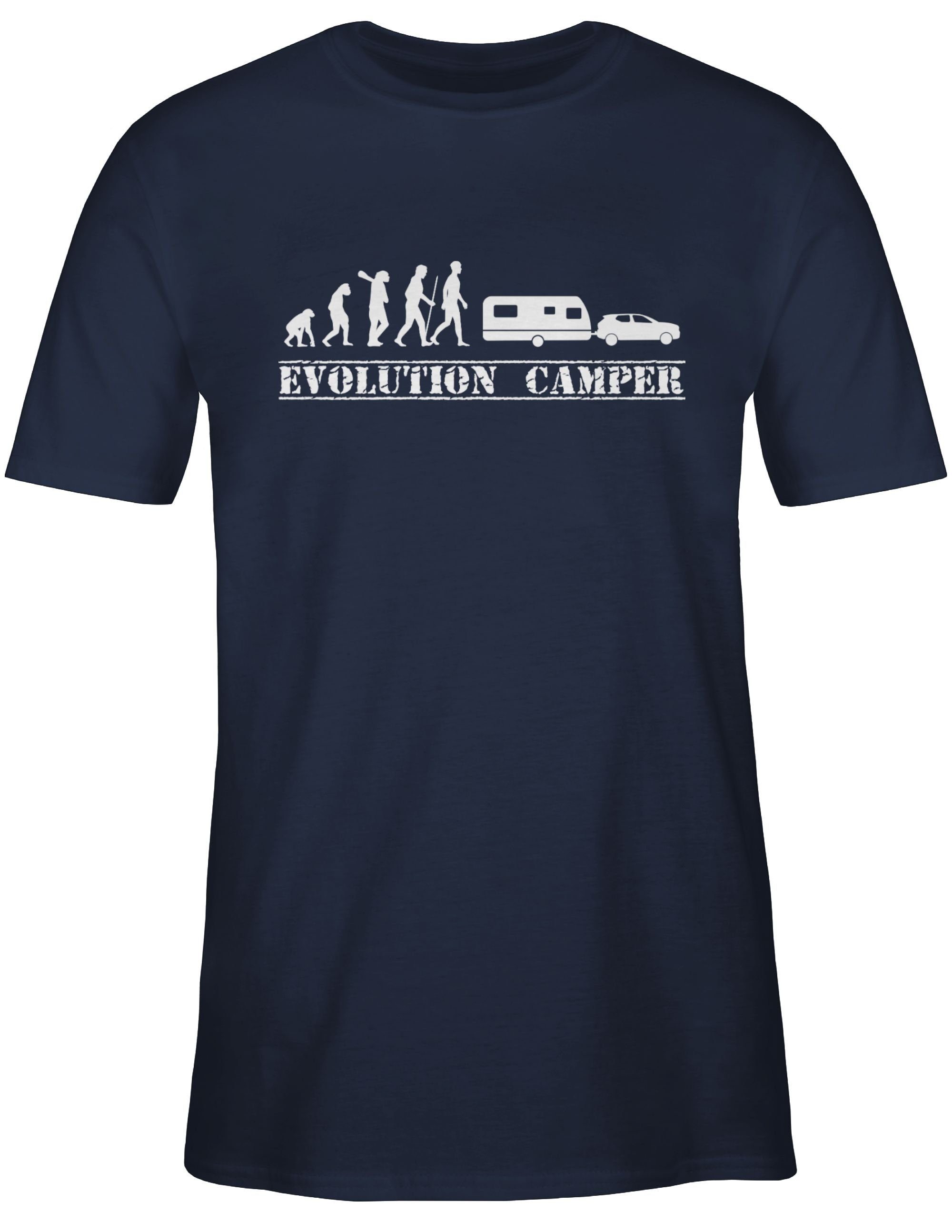 Shirtracer T-Shirt Evolution Wohnwagen weiß Evolution günstig online kaufen