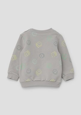 s.Oliver Sweatshirt Sweatshirt mit All-over-Smiley®-Print