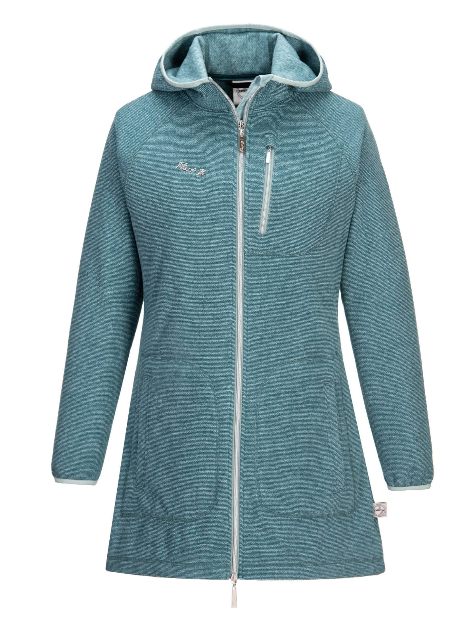 FirstB Kapuzenfleecejacke Damen Fleecemantel günstig online kaufen