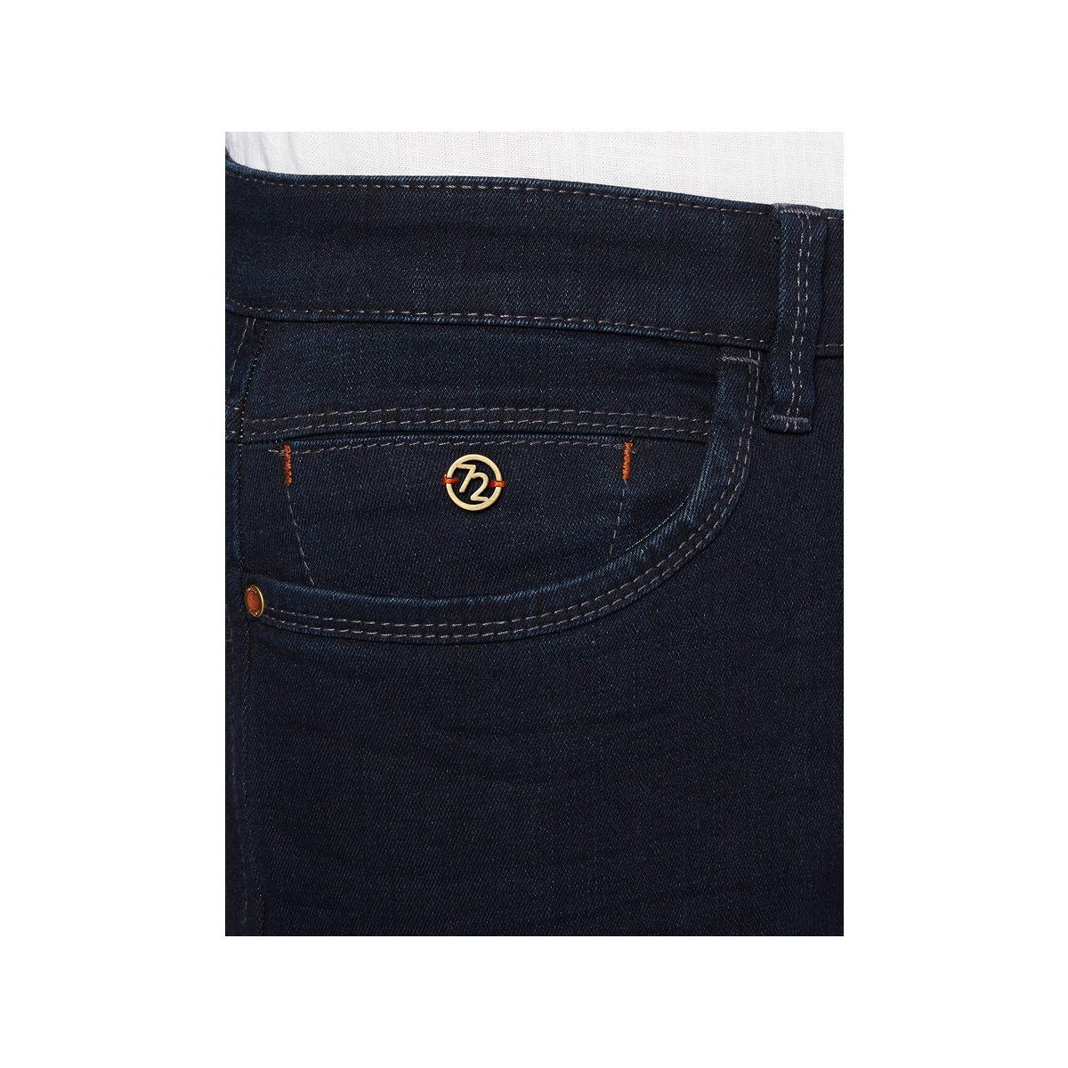Straight-Jeans (1-tlg) regular Hattric (44) raw dunkel-blau