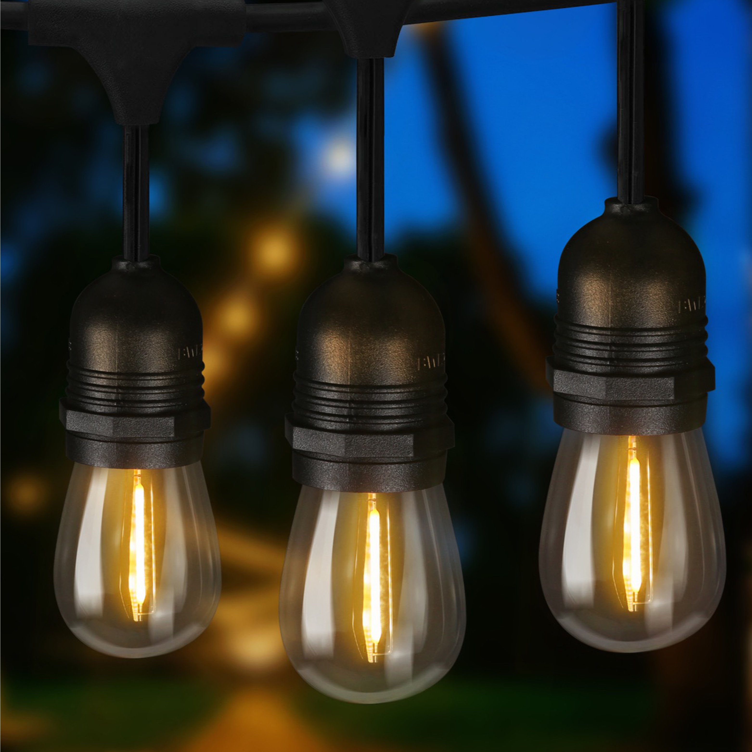ZMH LED-Lichterkette »Innen Außen Glühbirnen Lichterkette 7.6m/15m  Wasserdichte«