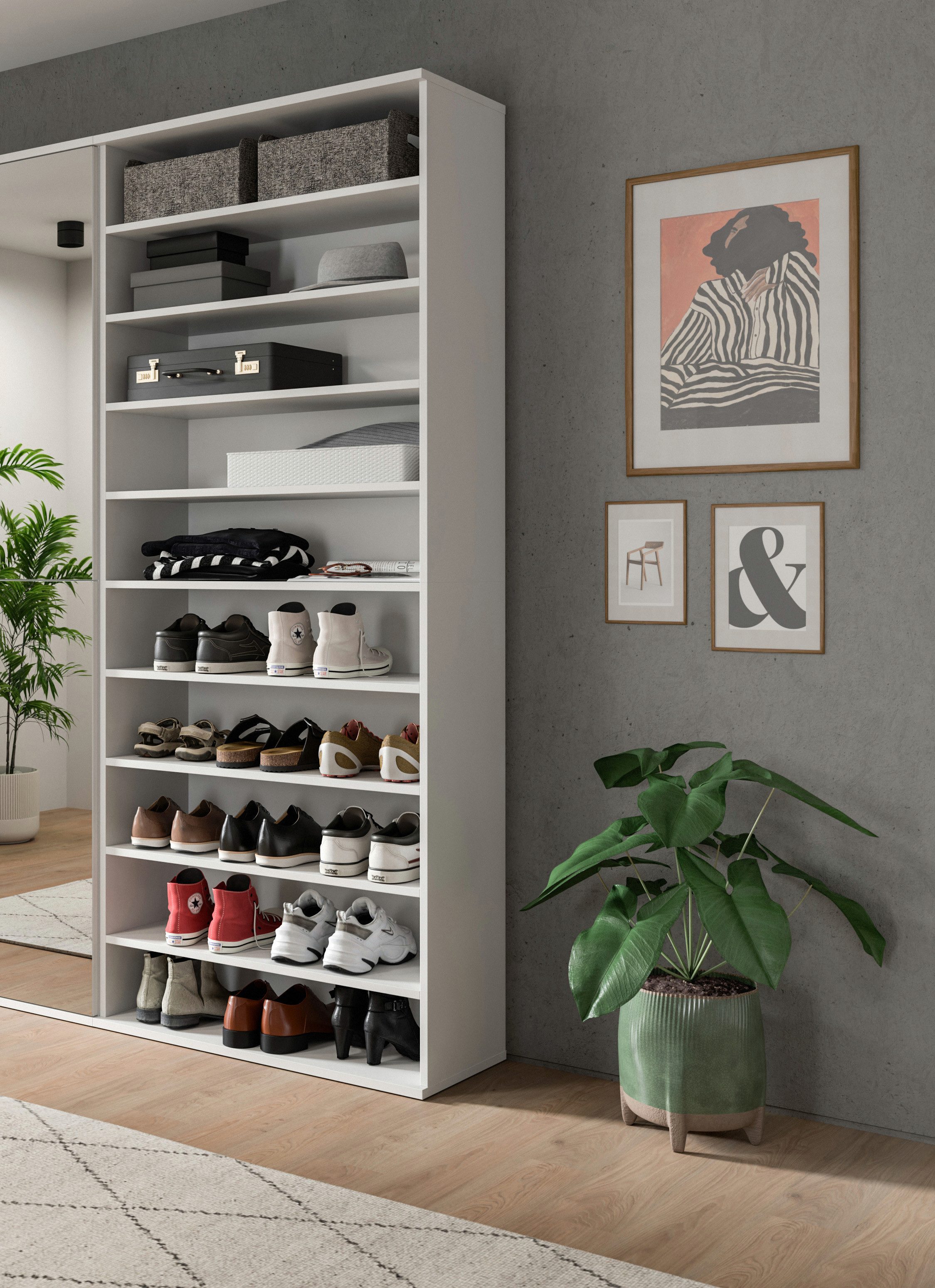 INOSIGN Schuhregal Trondheim Schuhregal Höhe 191cm, 1-tlg., für ca. 30 Paar günstig online kaufen