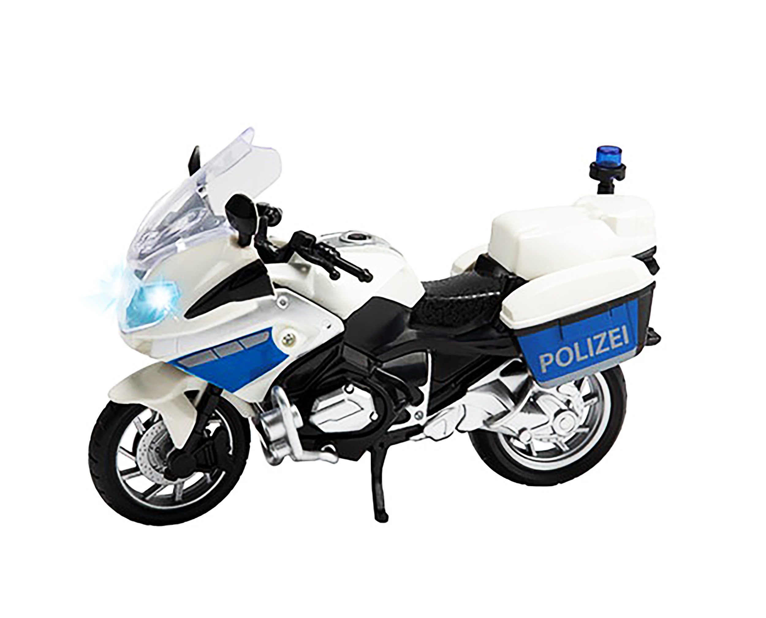 Toi-Toys Spielzeug-Motorrad POLIZEI MOTORRAD mit Licht und Sound 1:20 Polizeimotorrad Modell 85, Spielzeug Geschenk Kinder