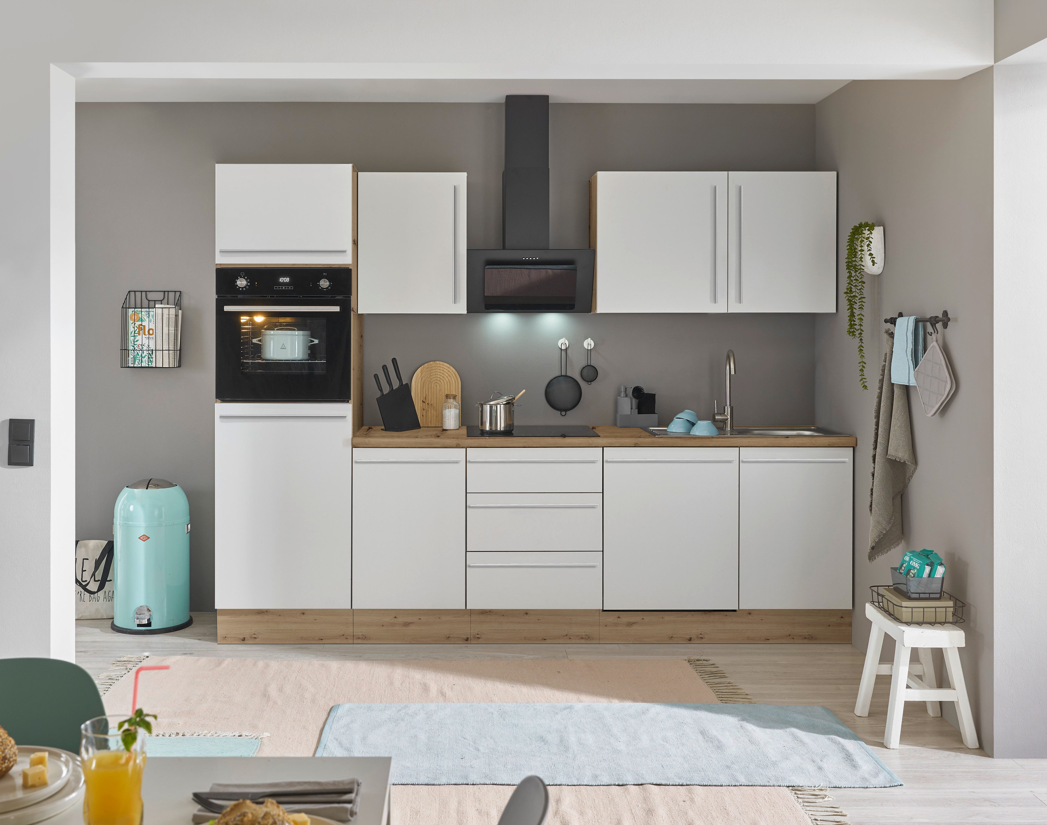 KOCHSTATION Küchenzeile Florida, Breite 280 cm, günstig online kaufen