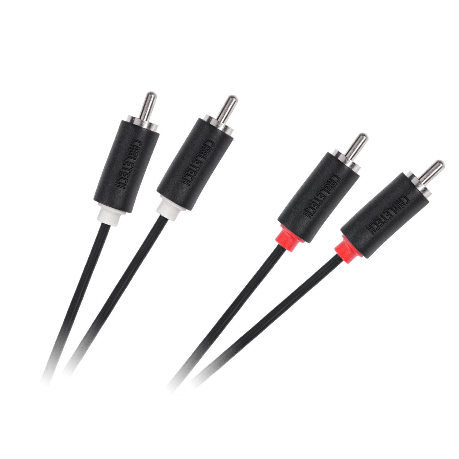 Cabletech Электропровод 2RCA-2RCA 1,8m Audio- & Video-Kabel, (180 cm), Standard