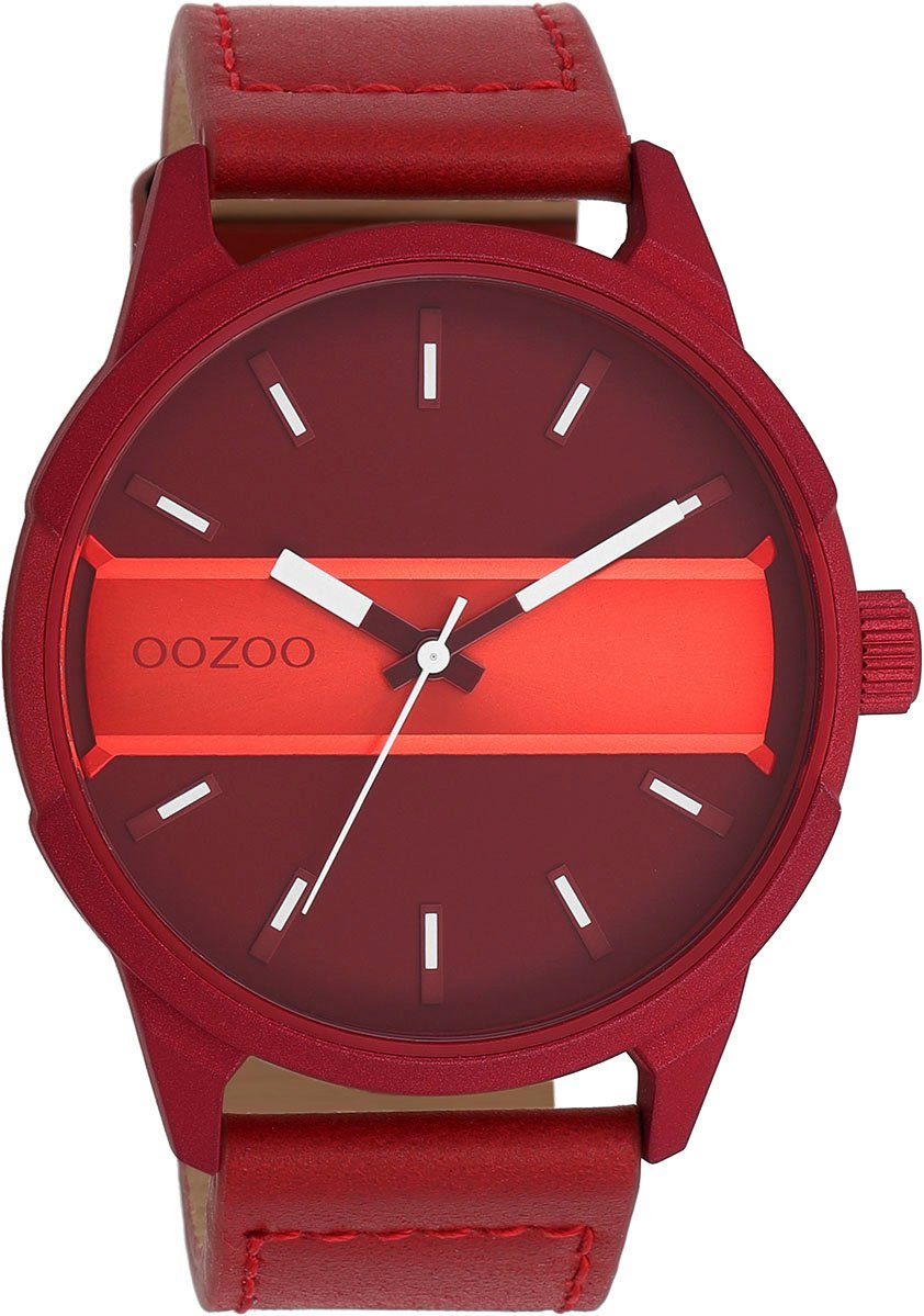 OOZOO Quarzuhr C11231, Armbanduhr, Herrenuhr. Lederarmband günstig online kaufen