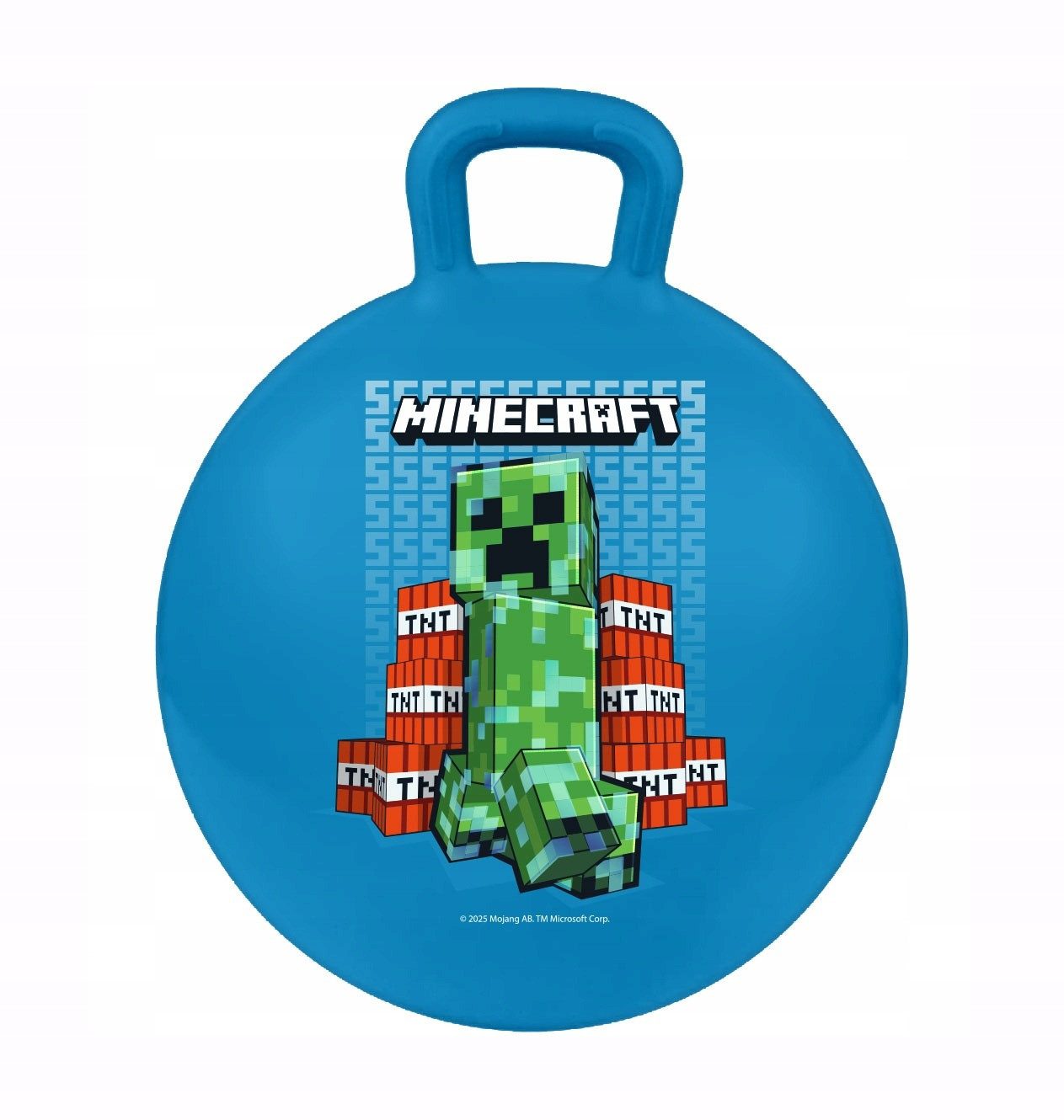 Minecraft Hüpfball - Springball mit Griff 50 cm Aufblasbar für Spiel und Bewegung, (1-tlg)