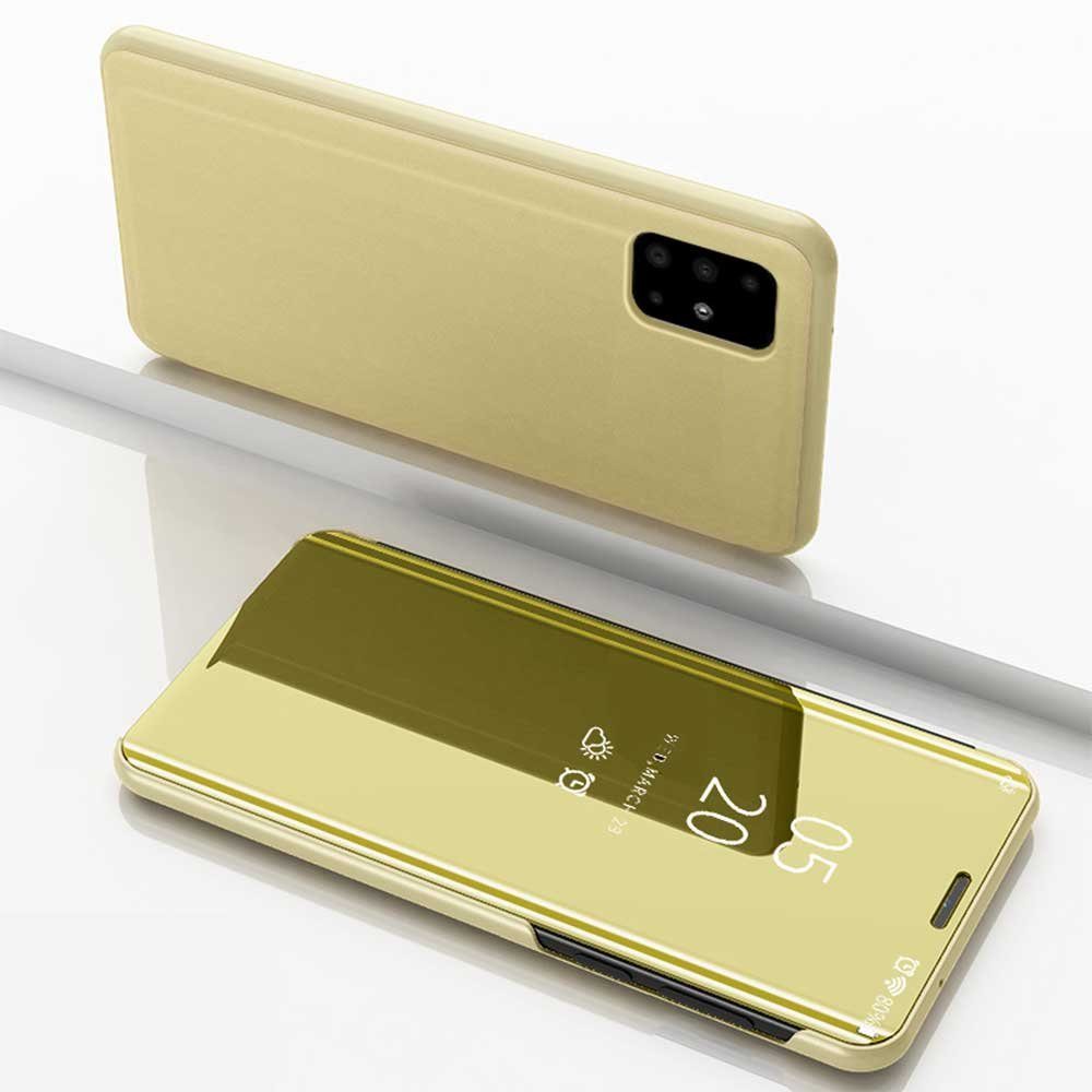 FITSU Handyhülle Handytasche für Samsung Galaxy Hülle Flipcase Spiegel Handyhülle, Hülle für A55, A35, A25, A15, A05s, A54, A53, A52, A51, A17, A37, A57