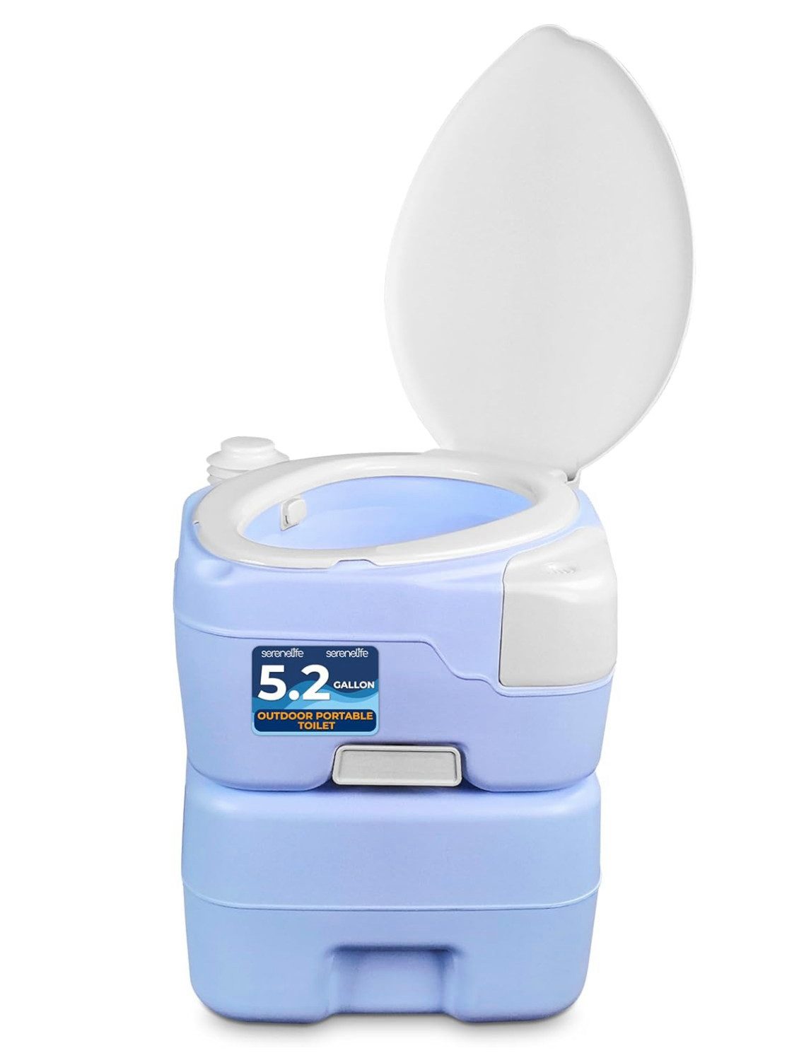 Campingtoilette Camping Toiletten - 20L, Chemietoilette mit Handyhalter, 120 Spülungen