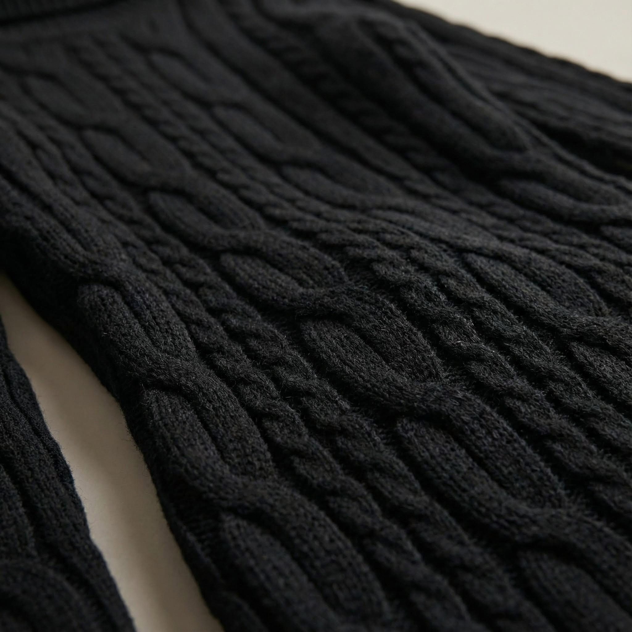OriginalYou Strickkleid Damen Strickkleid im modischen Zopfstrick Stil Longkleid