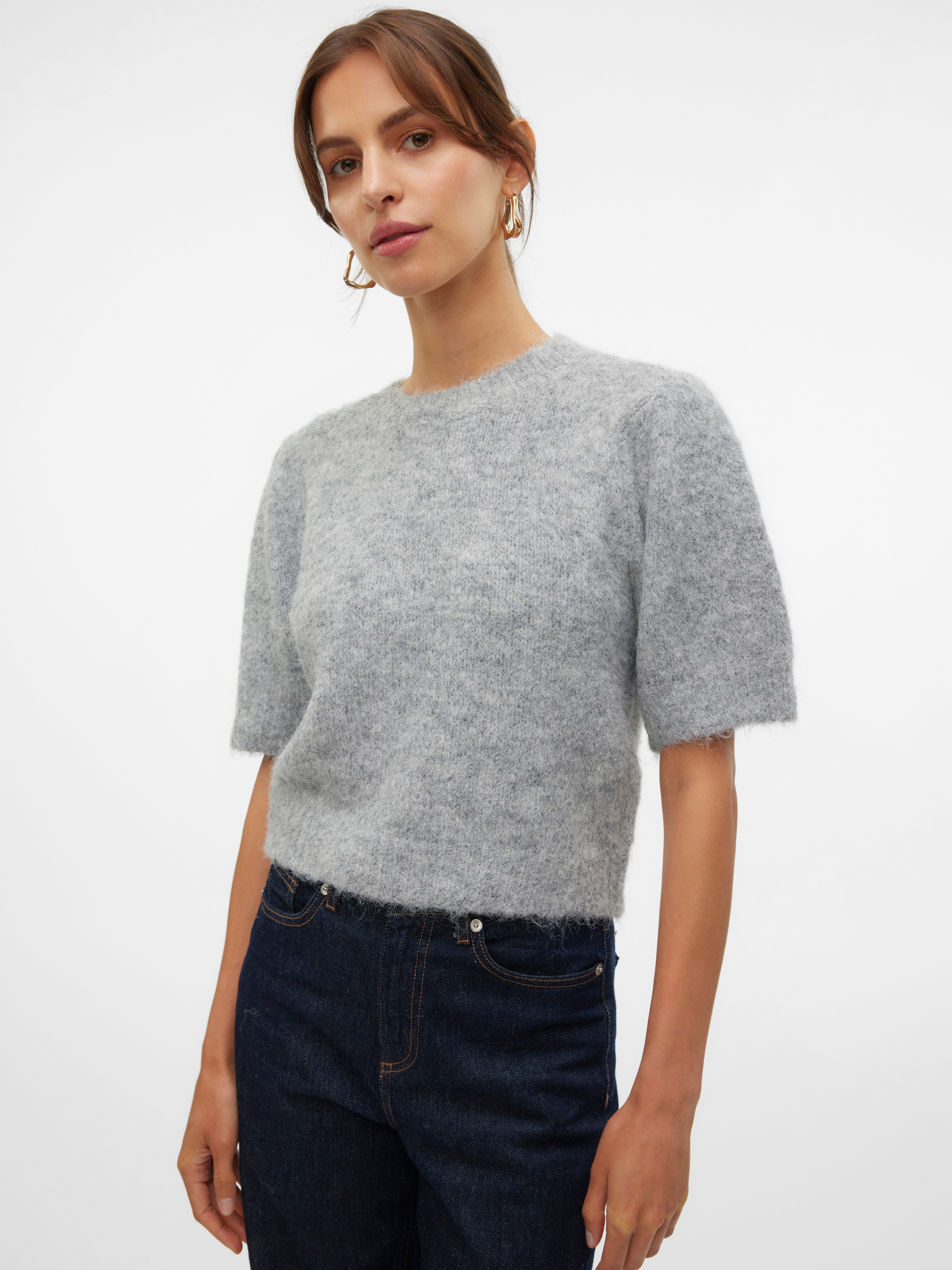 Vero Moda Strickpullover VMNOVAH SS O-NECK günstig online kaufen
