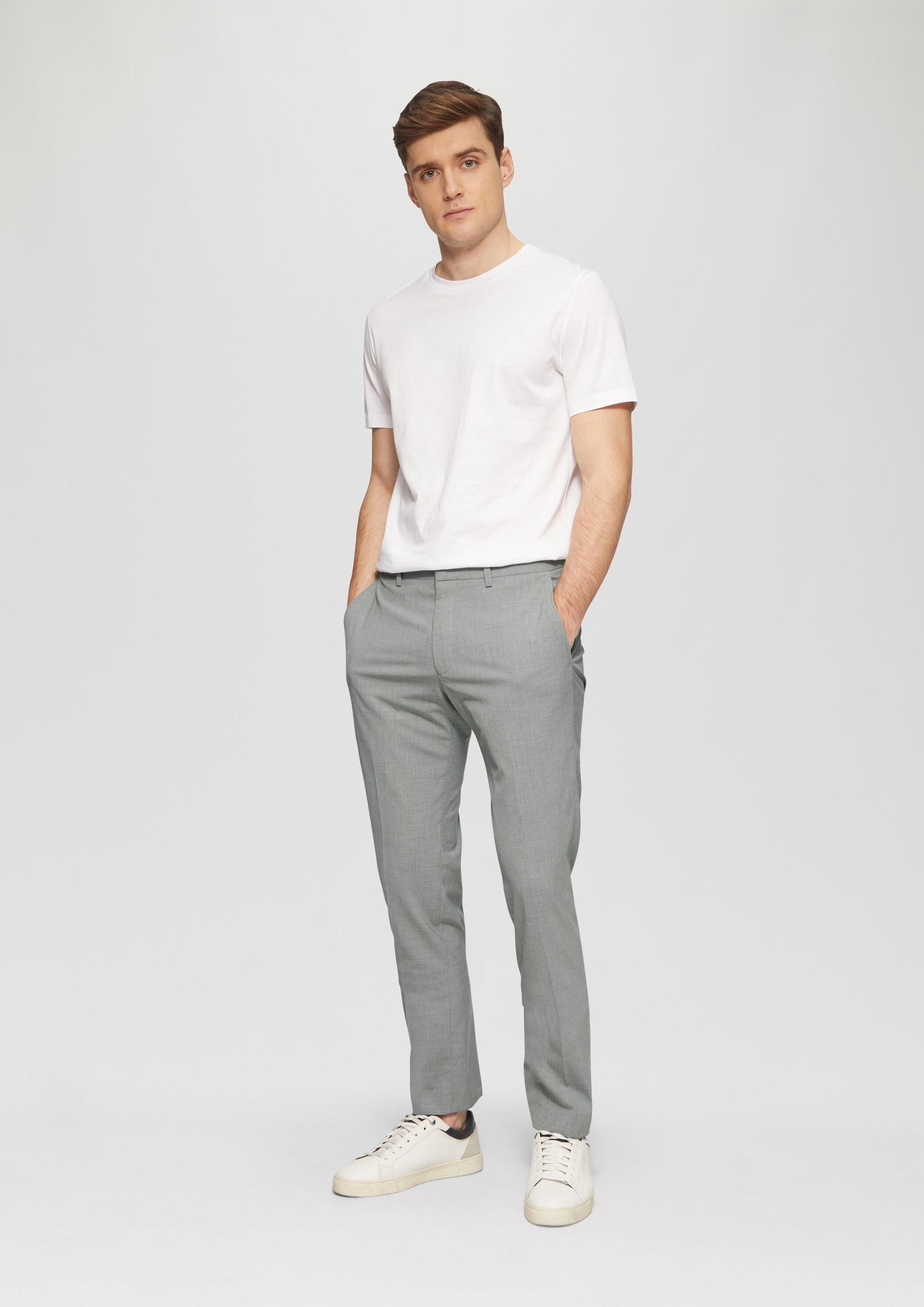 s.Oliver Chinos Hose S.OPURE s.O PURE: Anzughose mit feiner Webstruktur günstig online kaufen