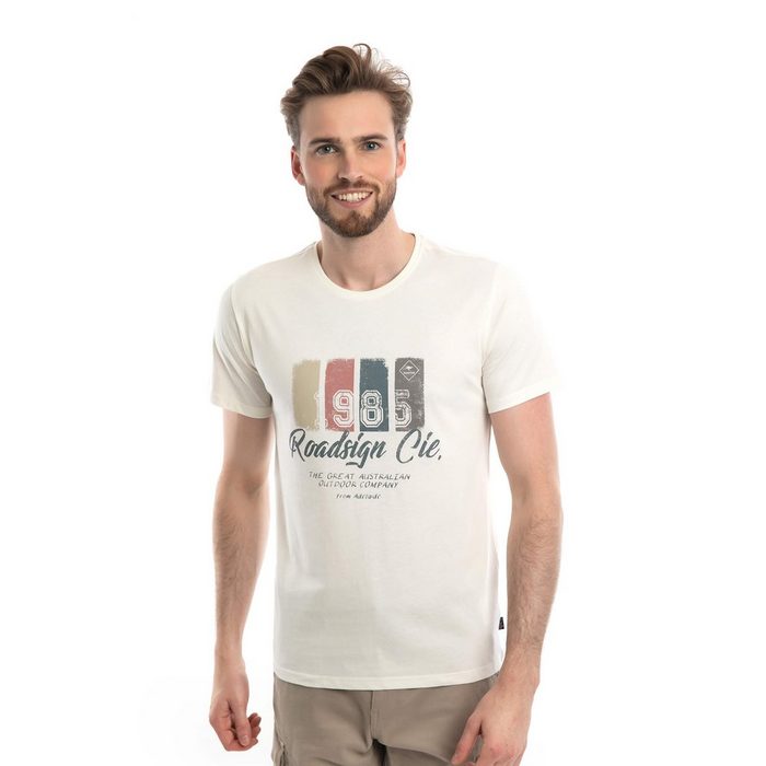 ROADSIGN australia T-Shirt Roadsign Cie (1-tlg) mit Rundhalsausschnitt & Print 100 % Bio-Baumwolle