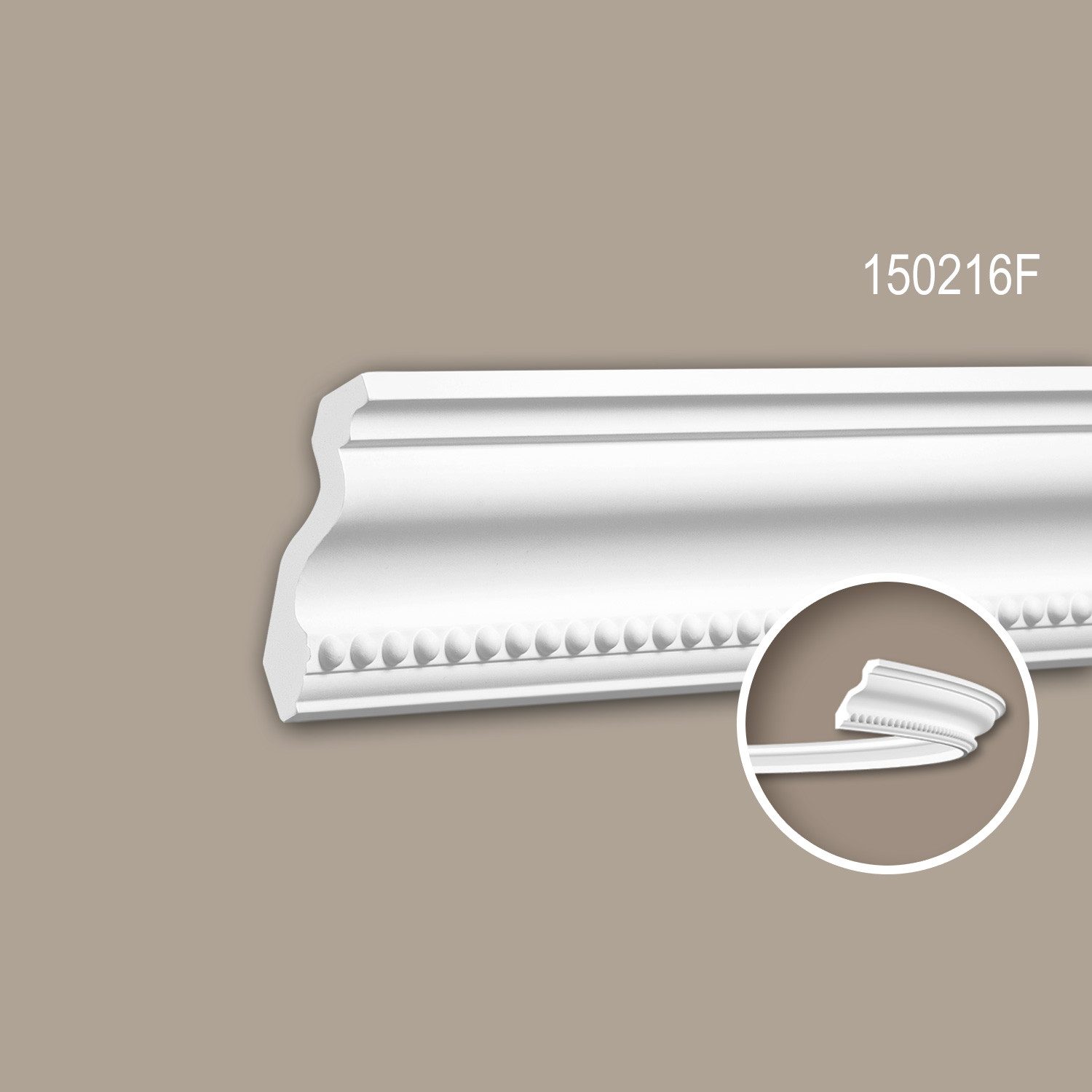 Profhome Flexprofil 150216F flexible Eckleiste Stuckleiste aus flexiblem Polyurethan 2 m (flexible Eckleiste), flexible Eckleiste