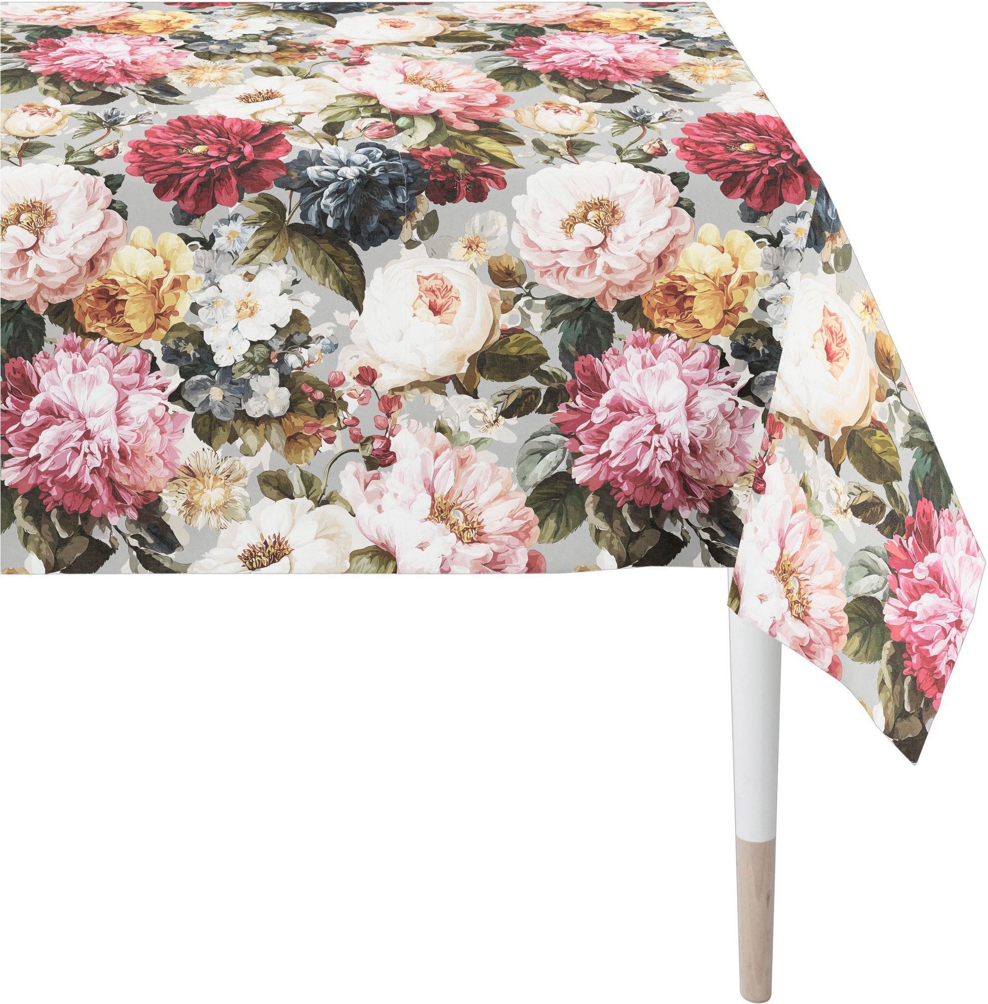 APELT Tischdecke 7405, Blumen allover