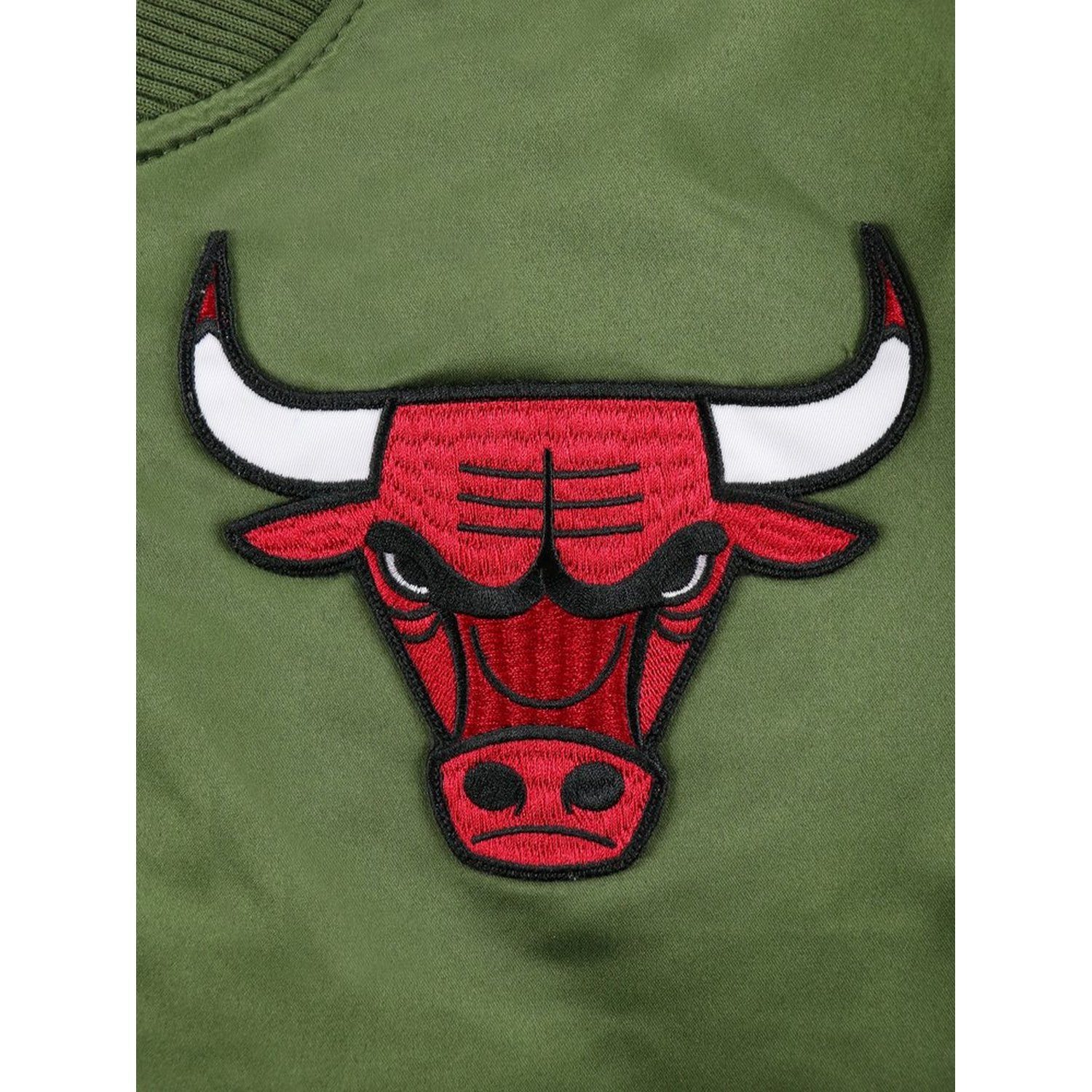& Bomberjacke FLIGHT Mitchell Ness Satin Chicago Bulls