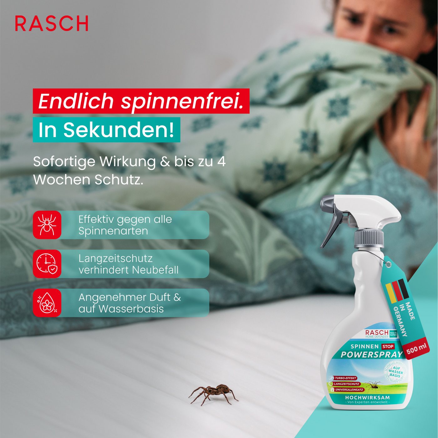 Thumbnail - Rasch Insektenspray Insektenspray Rasch Home Defender - Spinnen Stop Power Spray - 500 ml, 1-St., 500 ml