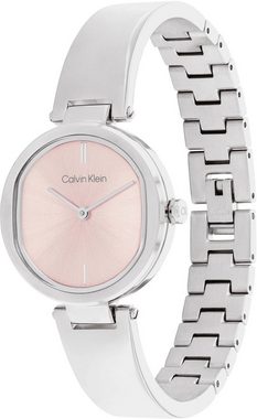 Calvin Klein Quarzuhr SCULPTURAL, 25200311, Armbanduhr, Damenuhr, Mineralglas