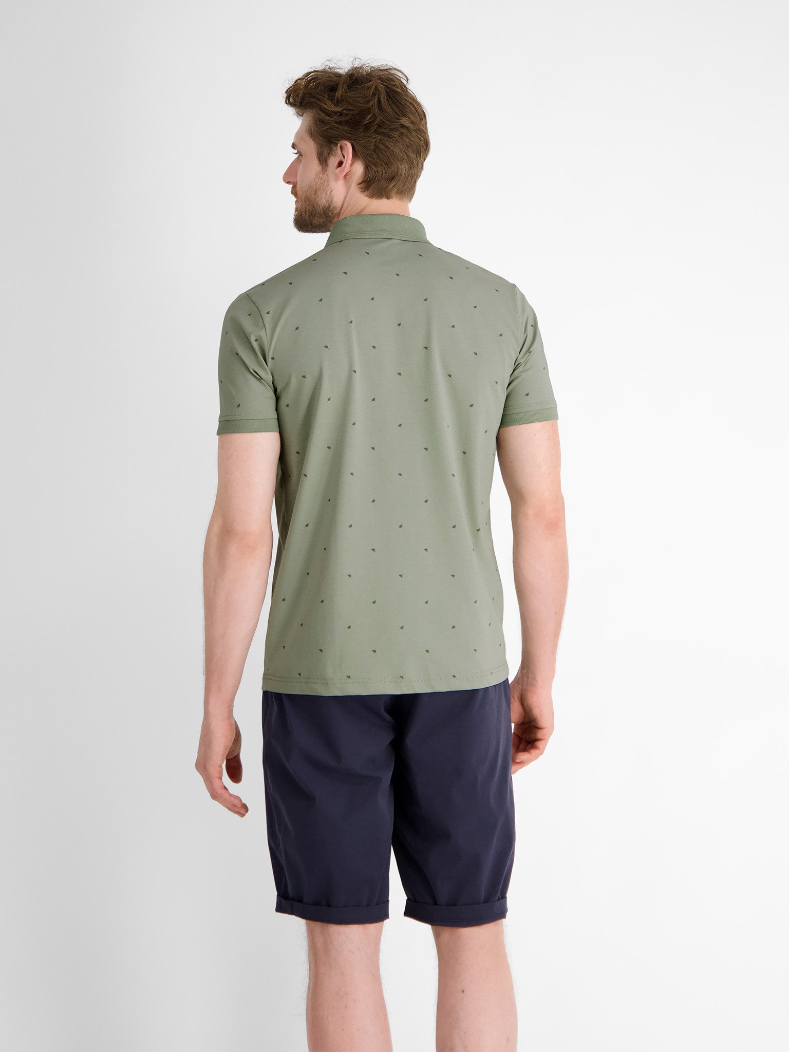 LERROS Poloshirt mit All-Over Muster günstig online kaufen