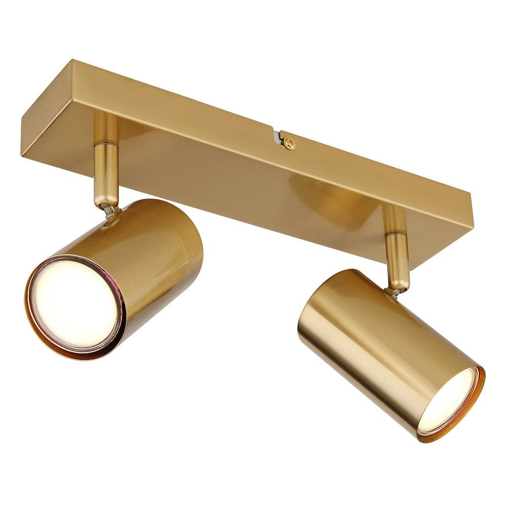 GLOBO LIGHTING Deckenspot, Leuchtmittel nicht inklusive, Deckenleuchte Spotleuchte Deckenlampe Metall Gold Dreh-Schwenkbar