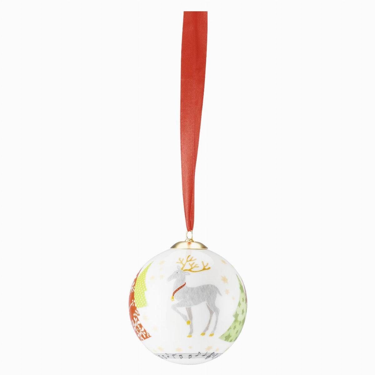 Hutschenreuther Christbaumschmuck 2017 - Set 3-tlg. - Porzellanglocke groß + Porzellankugel klein + groß (1-tlg)