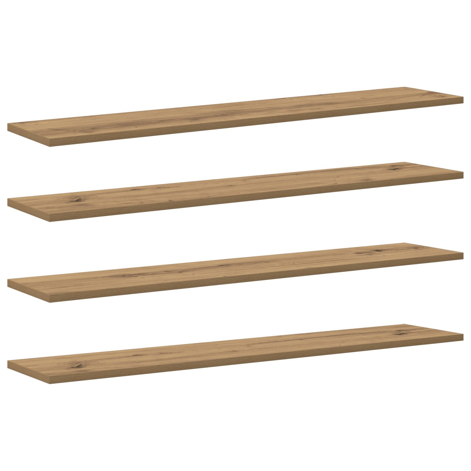 vidaXL Bücherregal Bücherregalbrett 4 pcs Braun günstig online kaufen