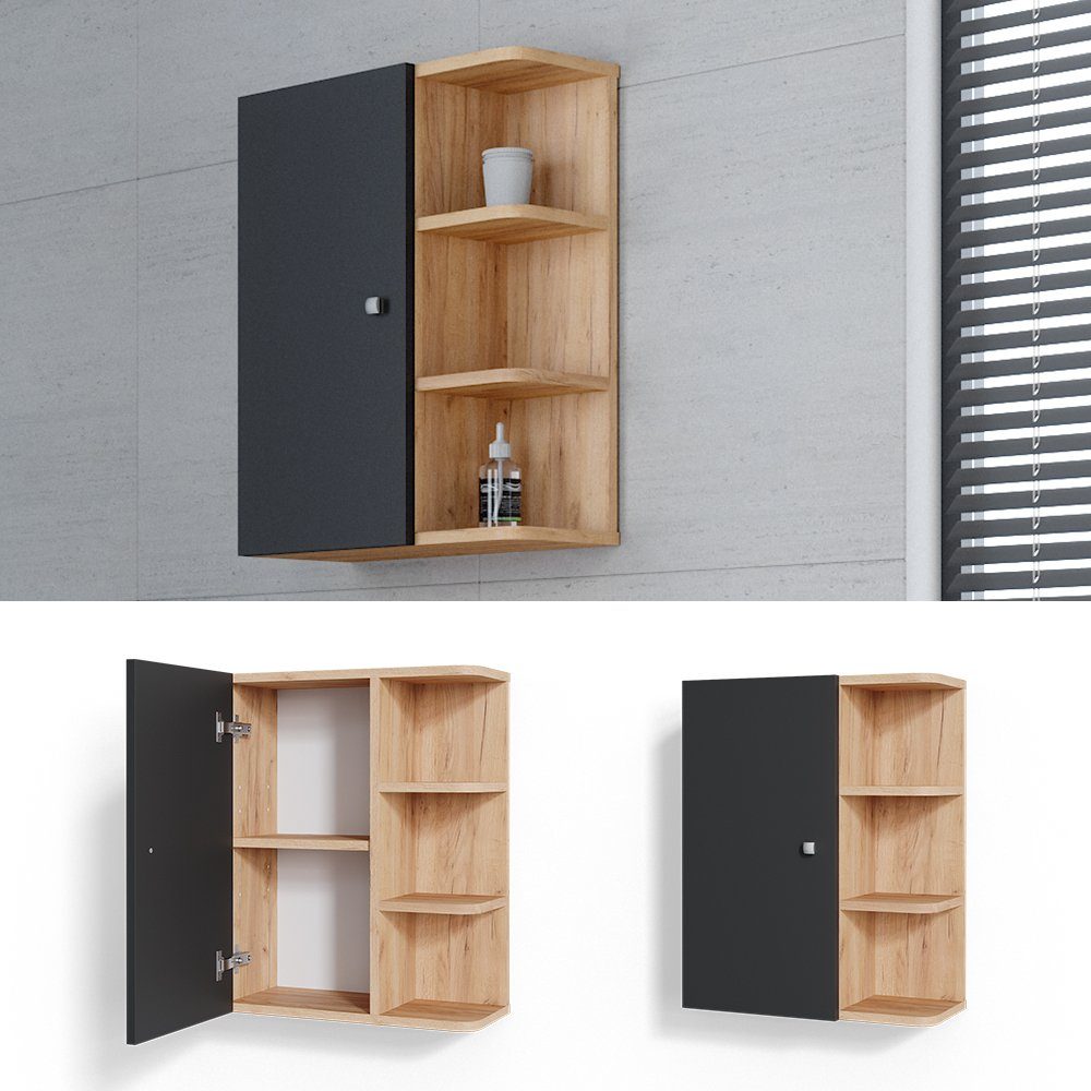 Vicco Hängeschrank Fynn, Anthrazit/Goldkraft Eiche, 47.2 günstig online kaufen