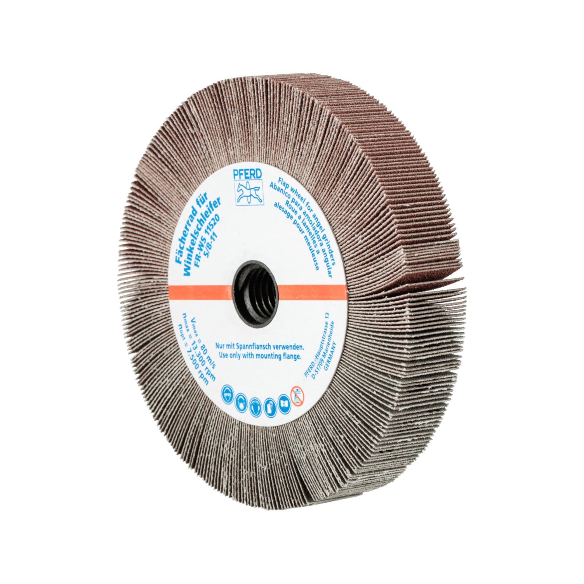 Pferd Fächerscheibe PFERD TOOLS Lamellenschleifrad für Winkelschleifer FR WS Ø 115x20mm 5
