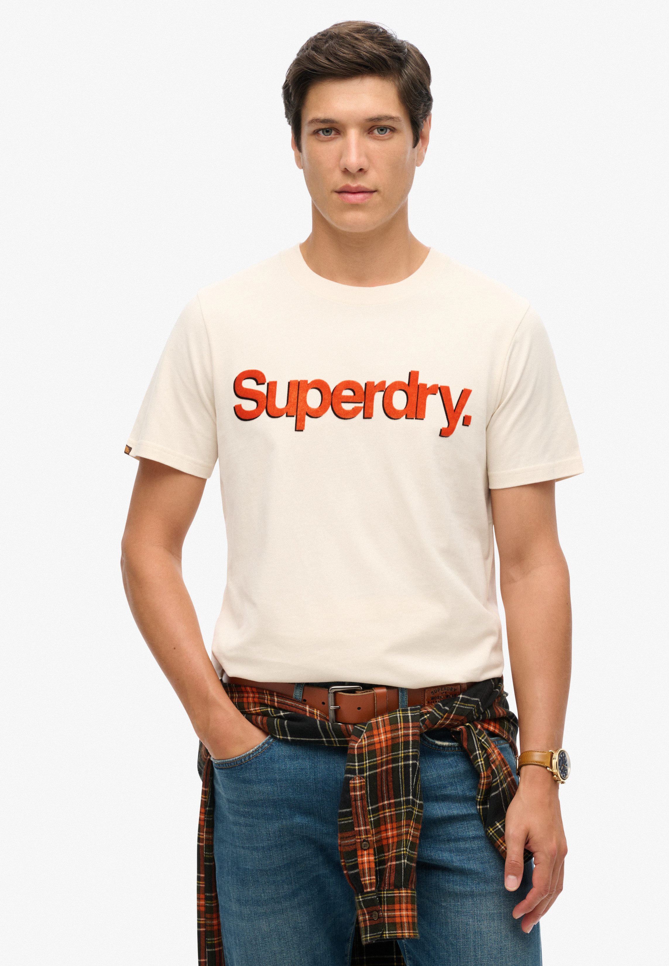Superdry Rundhalsshirt CLASSIC CORE LOGO SHADOW günstig online kaufen