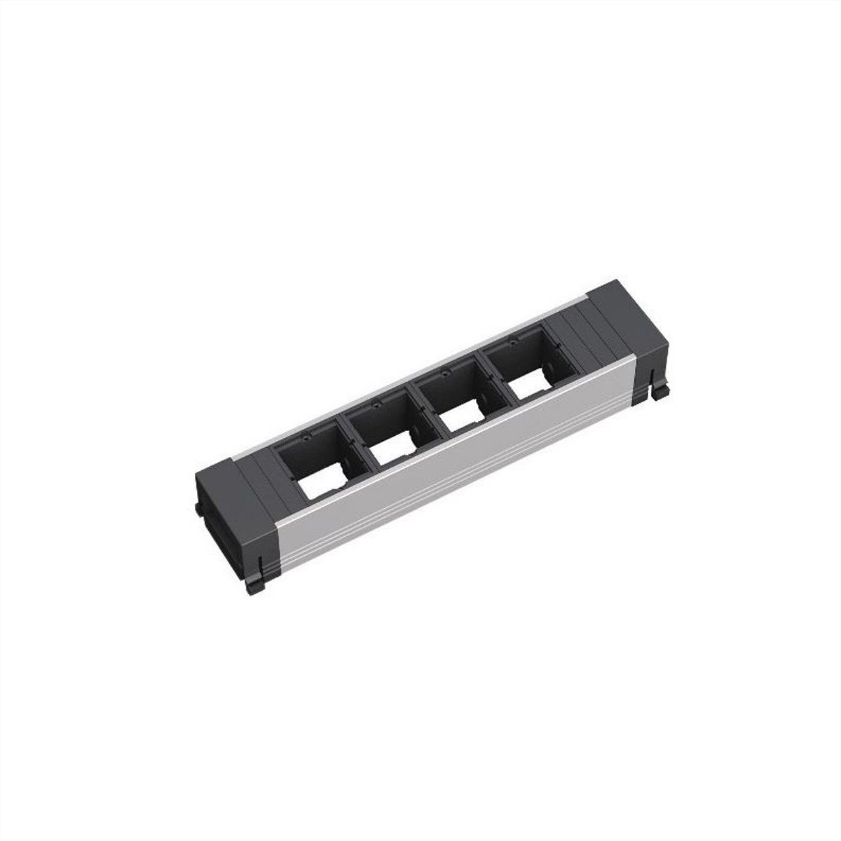 Bachmann CONFERENCE TOP FRAME Medium Einsatz 4x ABD Einbau-Tischsteckdosenleiste (Kabellänge 0 m), 909.000