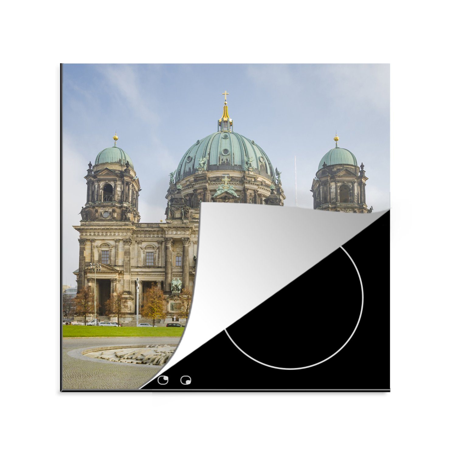 MuchoWow Herdblende-/Abdeckplatte Berlin - Dom - Architektur, Vinyl, (1 tlg), 78x78 cm, Ceranfeldabdeckung, Arbeitsplatte für küche