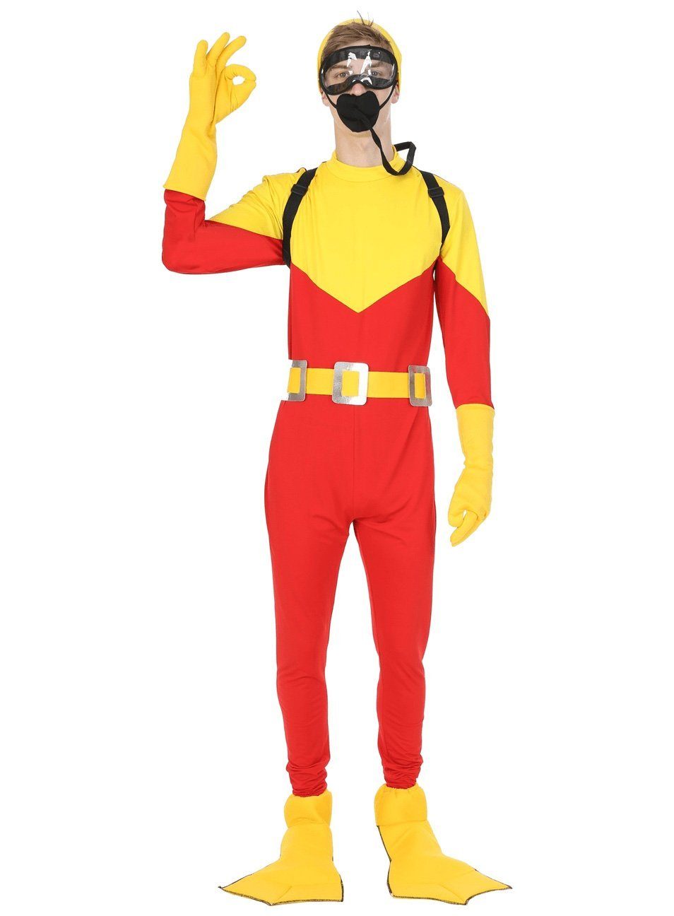 Metamorph Kostüm Taucher Kostüm, Farbenfrohes Unterwasserkostüm für Landratten