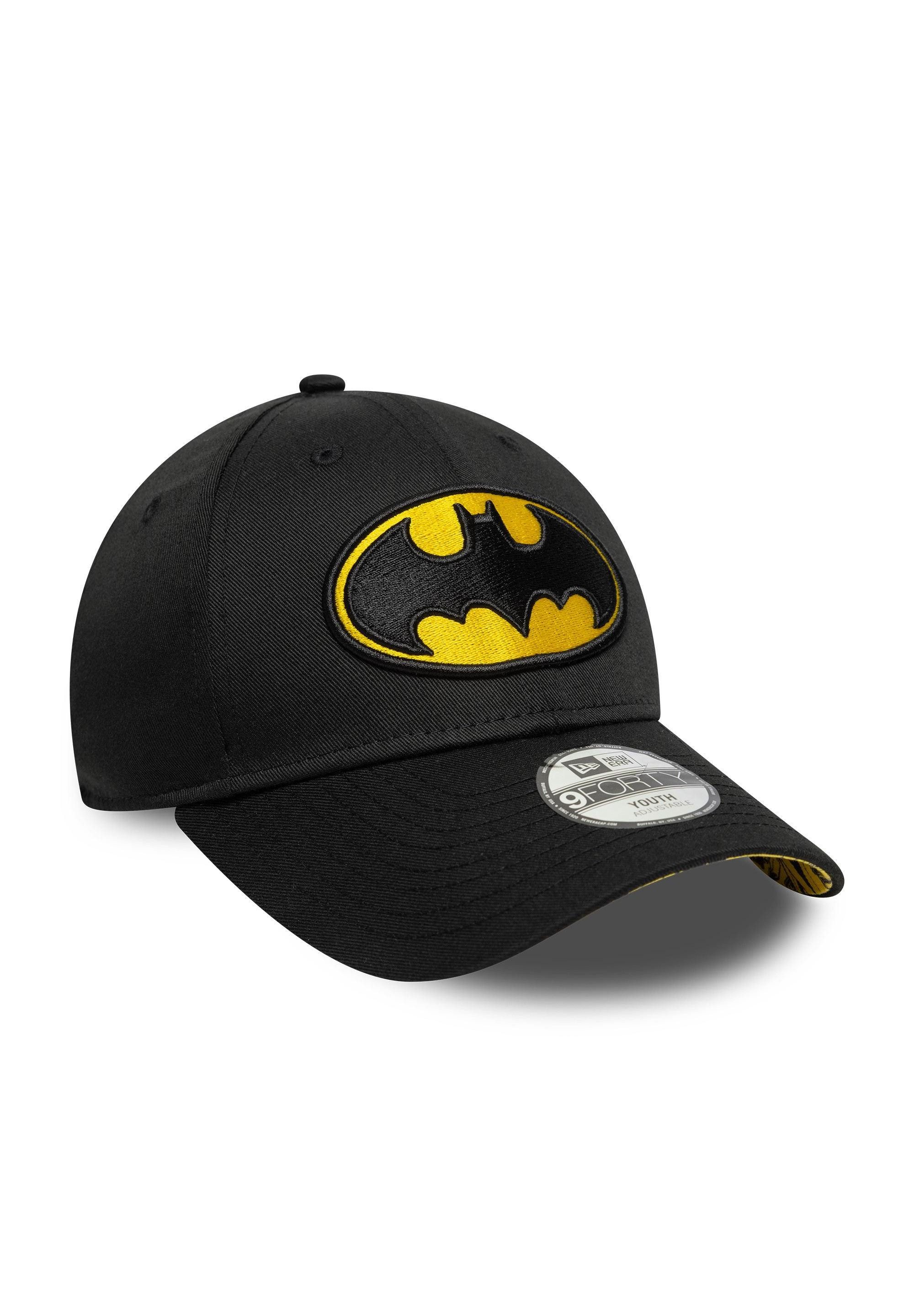 New Era Baseball Cap Batman Logo Kids 9Forty Youth Cap New Era Schwarz (1-St)