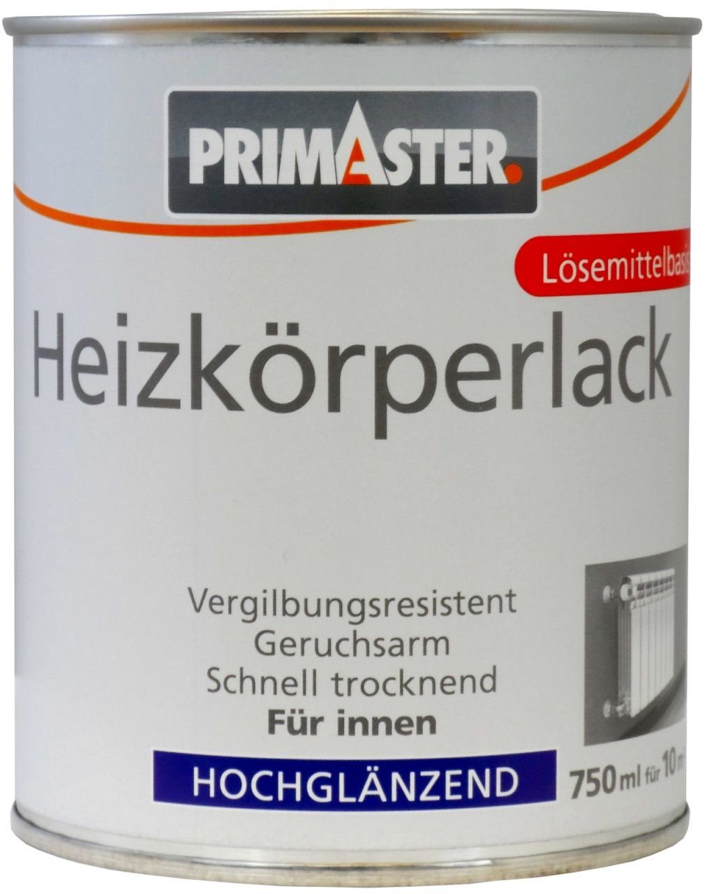 Heizkörperlack Primaster Heizkörperlack 750 ml weiß hochglänzend