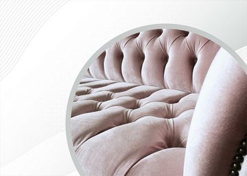 JVmoebel Chesterfield-Sofa Rosa Viersitzer Chesterfield Möbel xxl Sofa luxus Couch Neu, Made in Europe