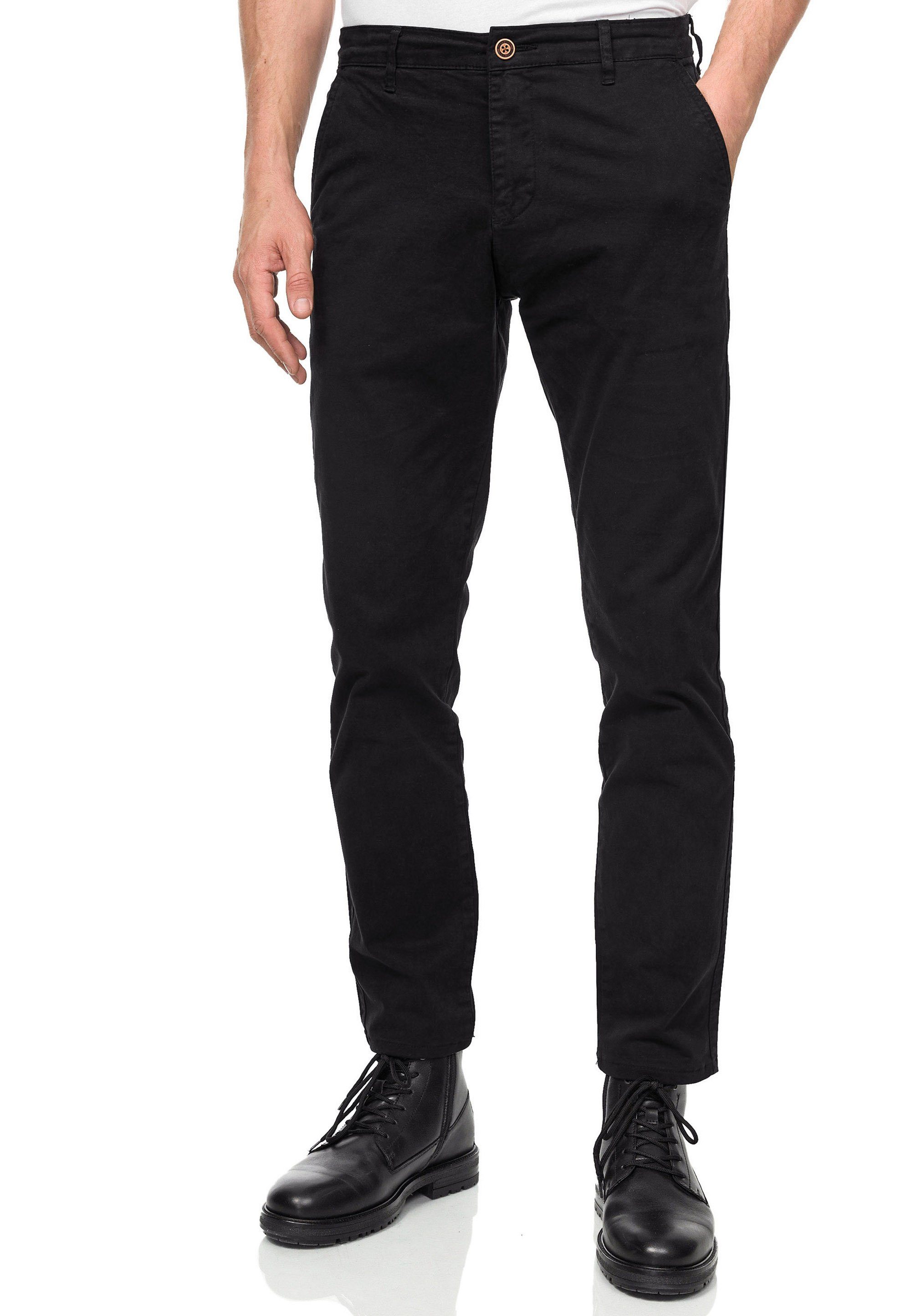Rusty Neal Straight-Jeans SETO Fit-Schnitt schwarz Straight bequemen im