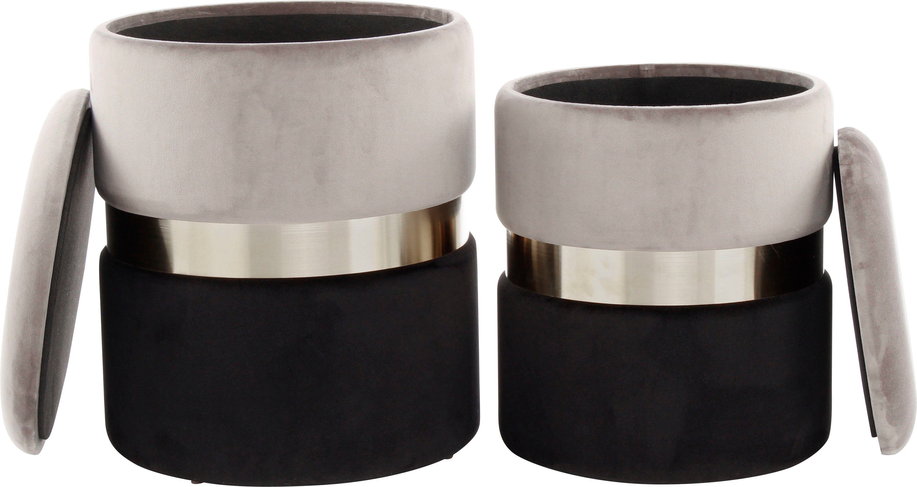 Kayoom Stauraumhocker Hocker Zora 125 2er-Set, günstig online kaufen