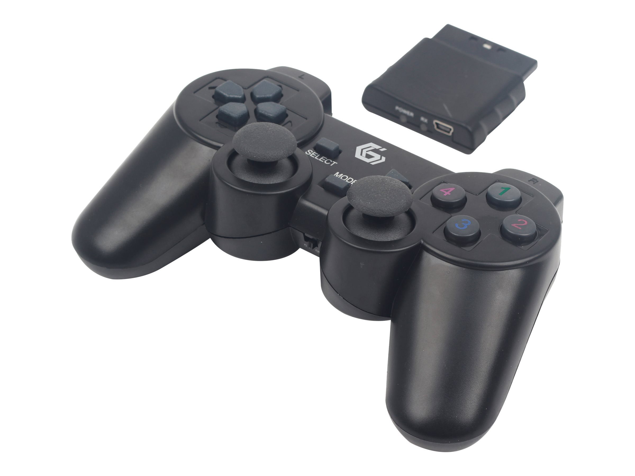 GEMBIRD Gamepad GEMBIRD USB/PC/PS2/PS3 Kabellos DualVibr. 10 Tasten Maus